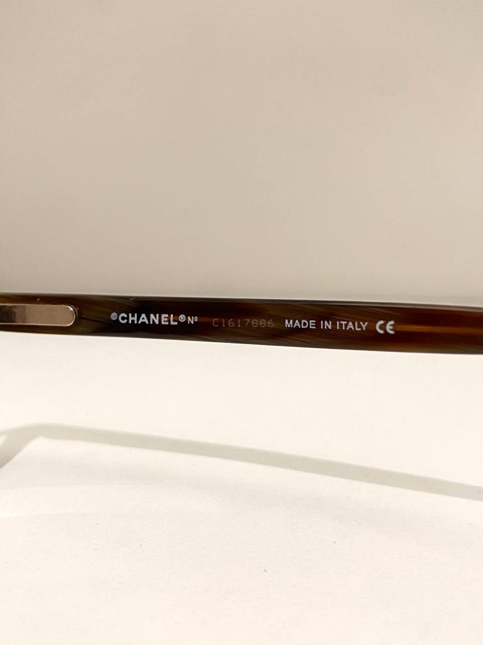 Chanel Chanel CC Logo Square Rectangular Brown Eyeglasses Vintage Size ONE SIZE - 12 Thumbnail