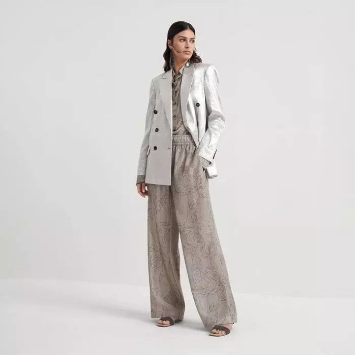Brunello Cucinelli o1la1rc1a0425 Pants in Khaki Size 26" / US 2 / IT 38 - 5 Thumbnail