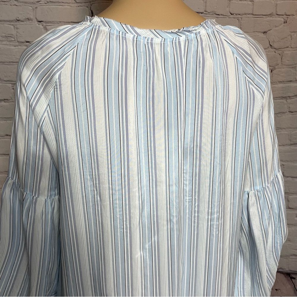 Other NWT New $412 HER SHIRT Blue Stripes Silk Viscose Blouse Siz Size S / US 4 / IT 40 - 9 Thumbnail
