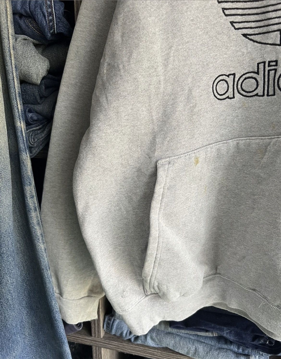 Adidas 🔥Vintage Adidas Trefoil Made in Usa Hoodies Size US XL / EU 56 / 4 - 7 Thumbnail