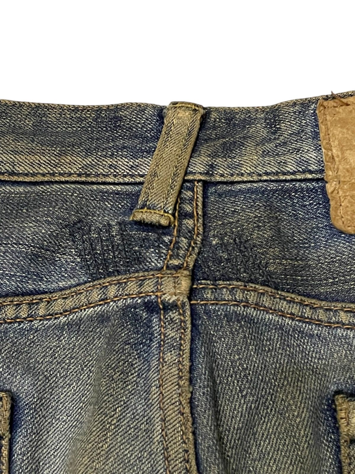 Edwin × If Six Was Nine × Levi's Edwin 505 Selvedge Muddy Wash Distressed Loose Jeans Size US 29 - 18 Thumbnail
