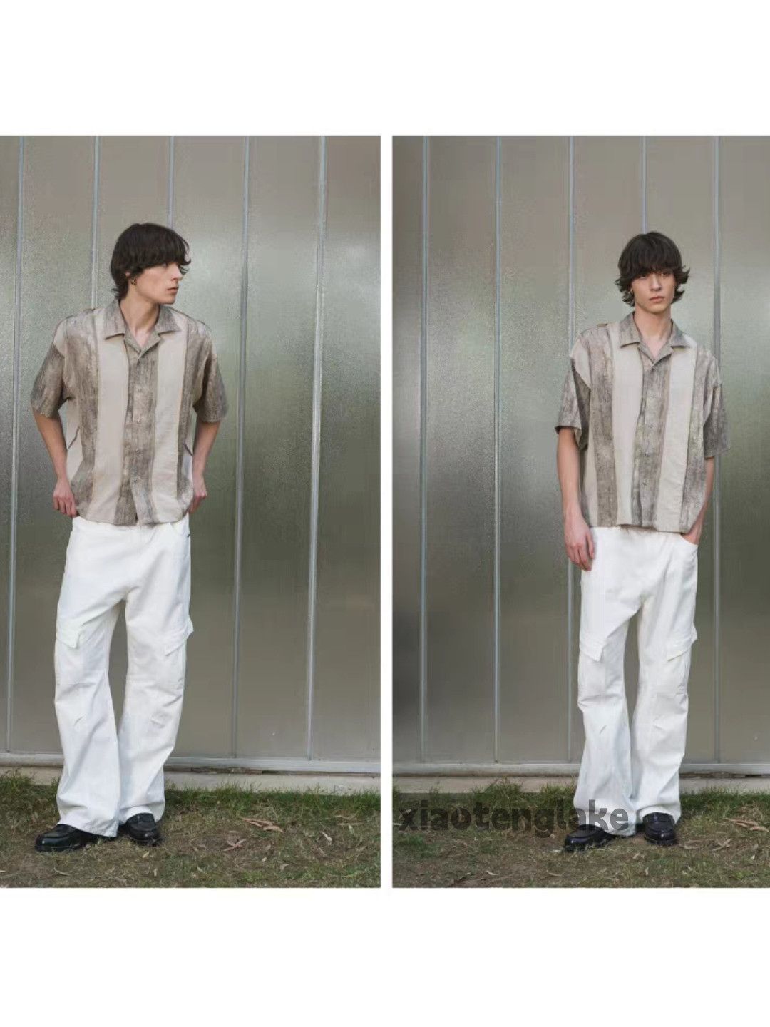Designer × Japanese Brand × Vintage Unisex washed loose yuppie aloha patchwork shirt Size US XL / EU 56 / 4 - 6 Thumbnail