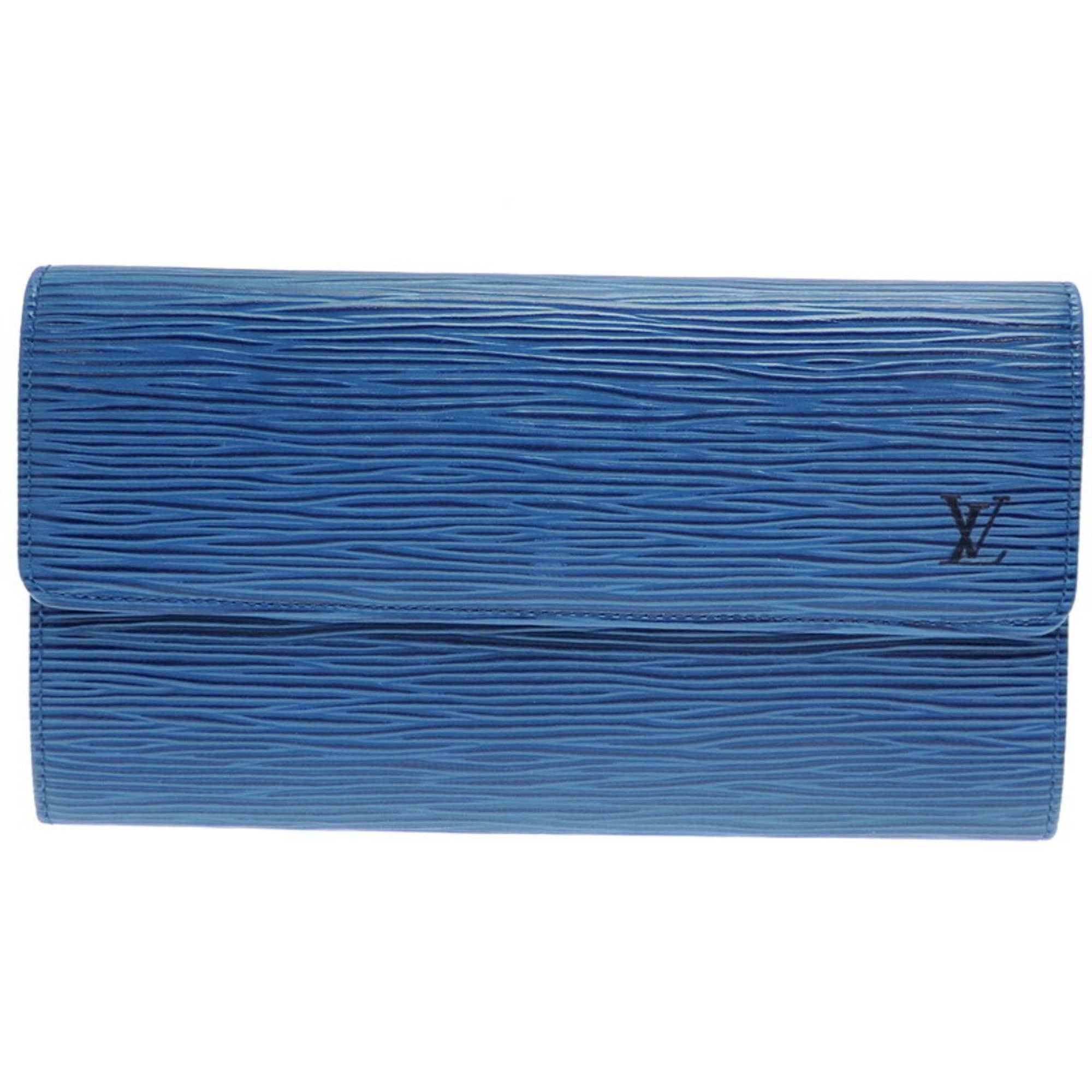 Louis Vuitton Louis Vuitton Pochette Porte Monnaie Credit Women's and Men's Long Wallet M63575 Epi Toledo Blue (Blue) Size ONE SIZE - 1 Thumbnail