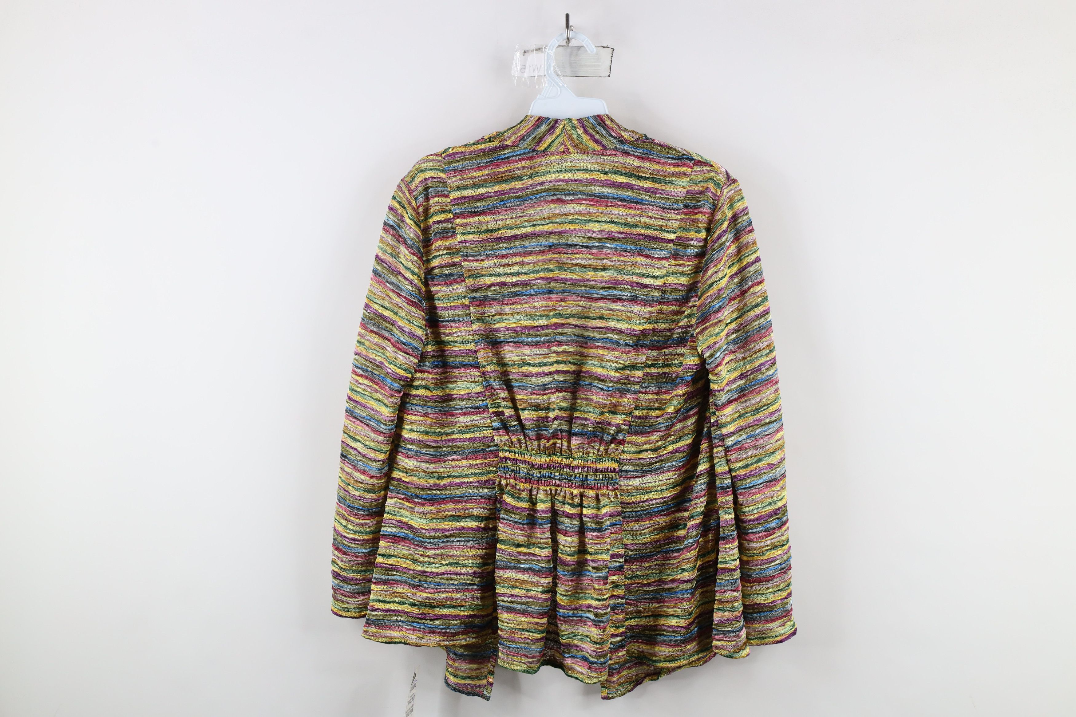 Vintage Deadstock Vintage 90s Style Knit Open Front Cardigan Sweater Size S / US 4 / IT 40 - 7 Thumbnail