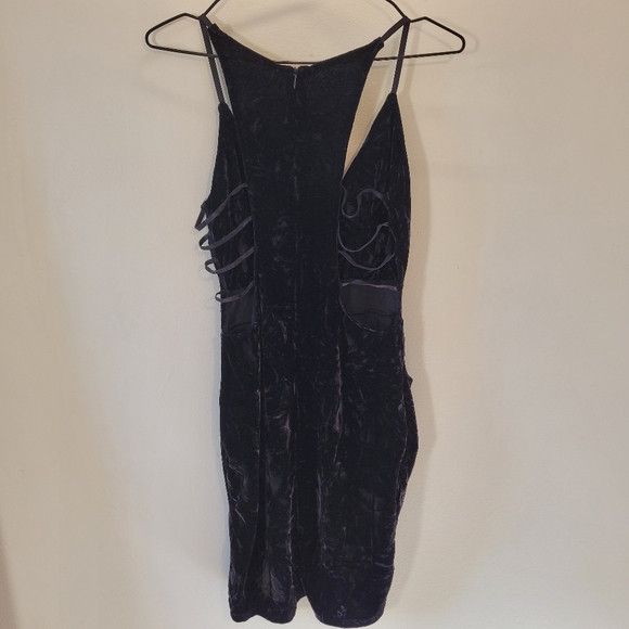 Other Black Velvet italian party dress waist openings - Size S Size S / US 4 / IT 40 - 6 Thumbnail