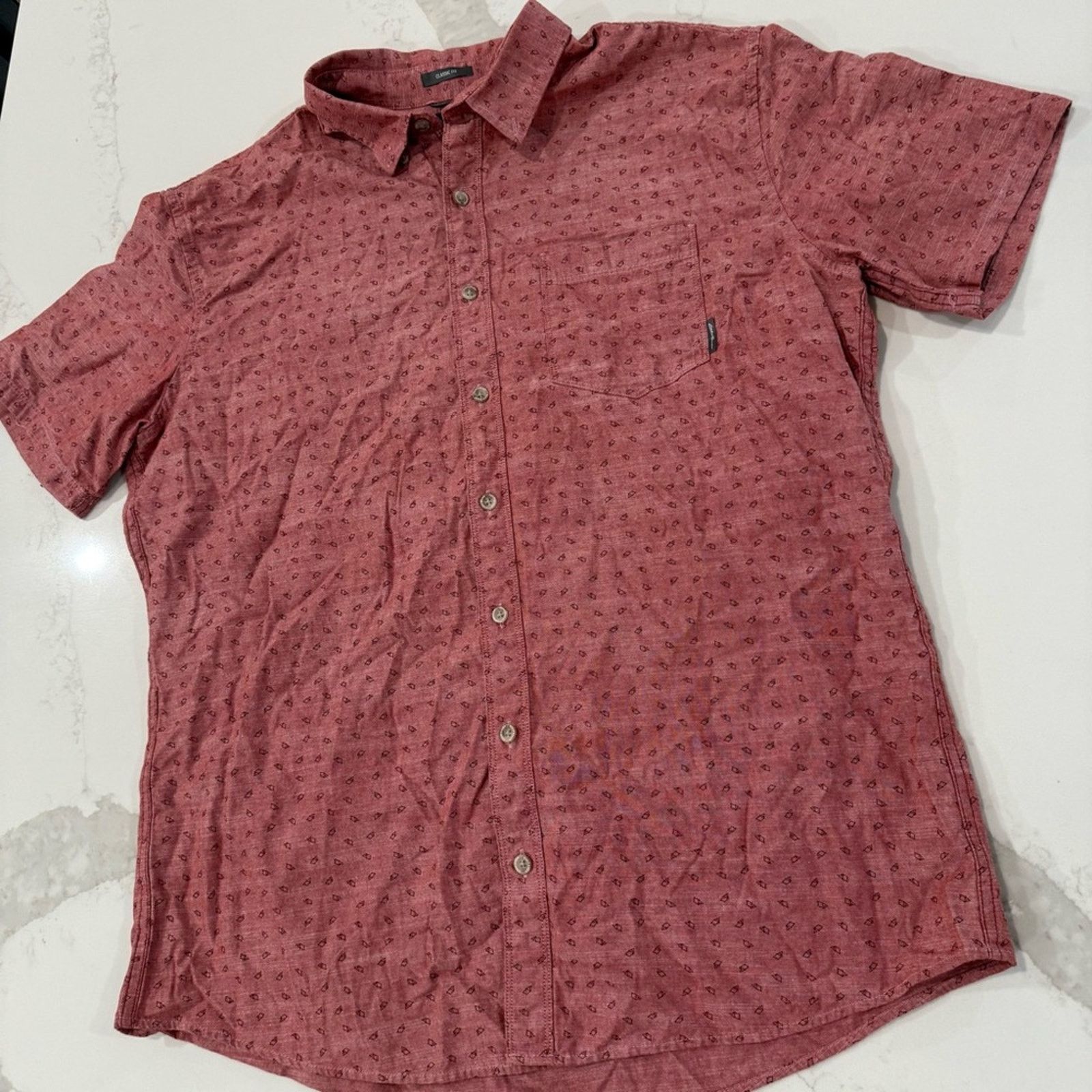 Eddie Bauer Eddie Bauer Short Sleeve ButtonUp Shirt Mens TXL Classic Fit Size US XL / EU 56 / 4 - 2 Thumbnail