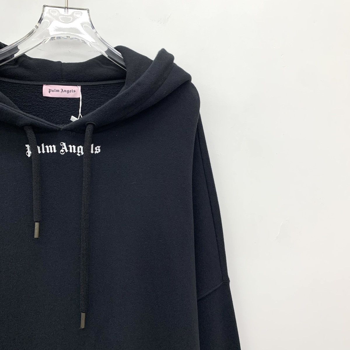 Palm Angels Palm Angels Black Hooded Drawstring Sweatshirt K26WX Size US XL / EU 56 / 4 - 3 Thumbnail
