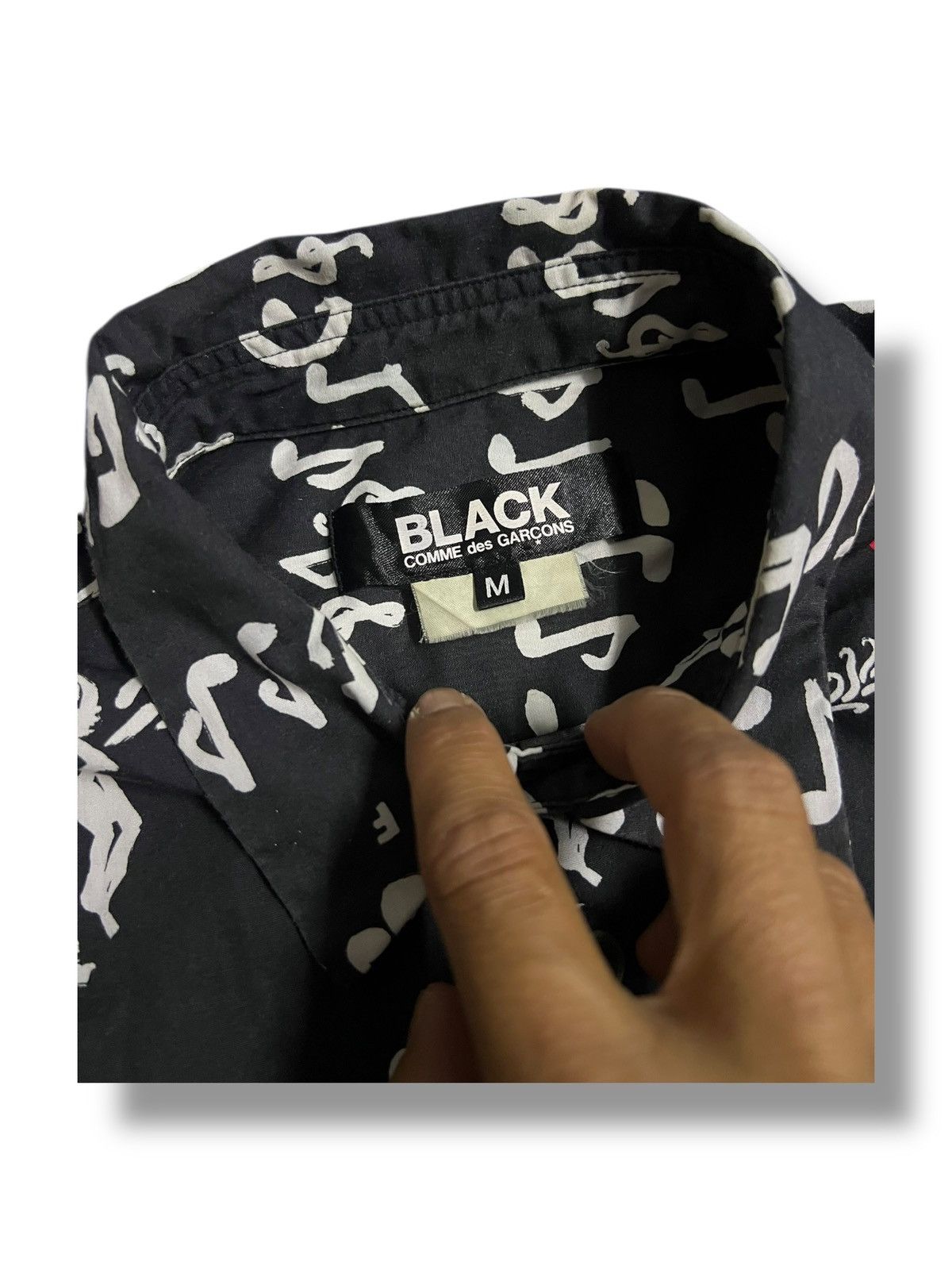 Comme des Garcons Black BLACK COMME des GARÇONS Short Sleeve Shirt Button Up Size US M / EU 48-50 / 2 - 4 Thumbnail
