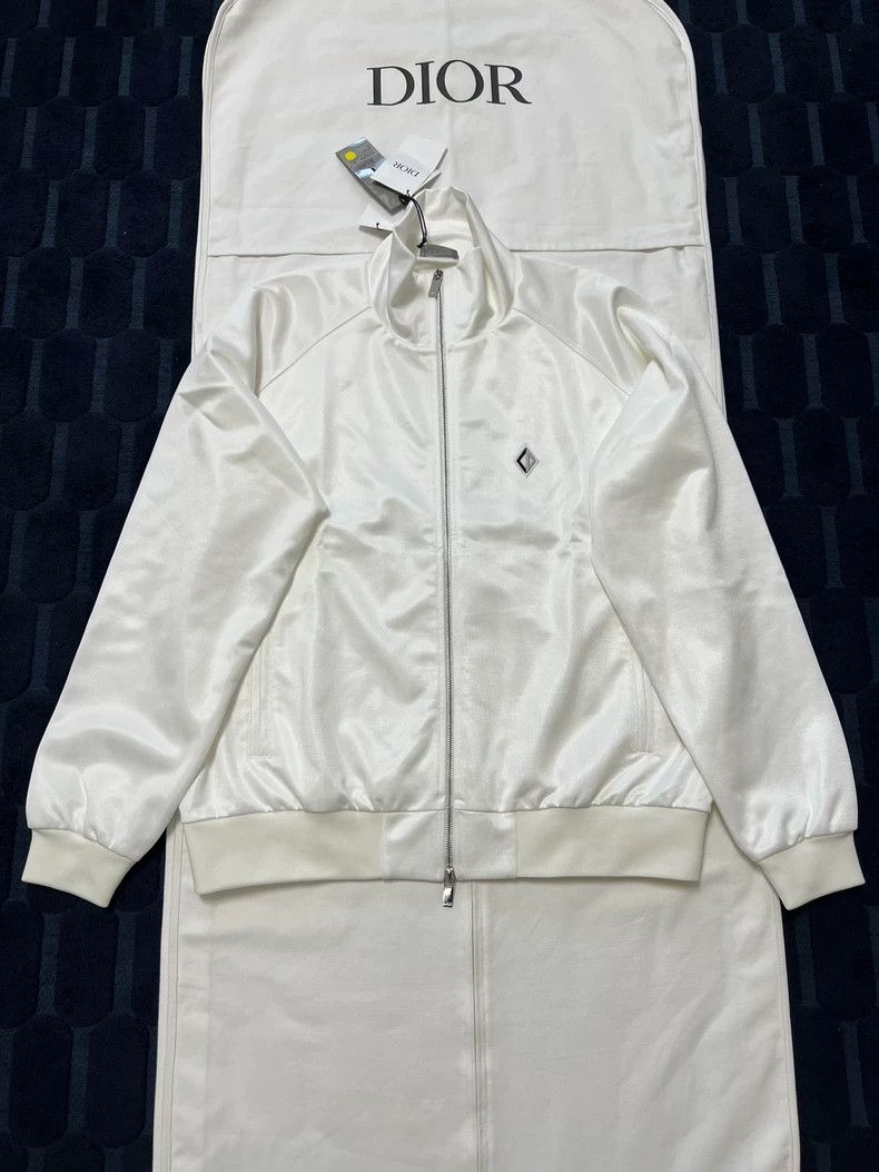 Dior Dior White CD logo glitter sports jacket 2502-Nextarrow Size US L / EU 52-54 / 3 - 1 Thumbnail
