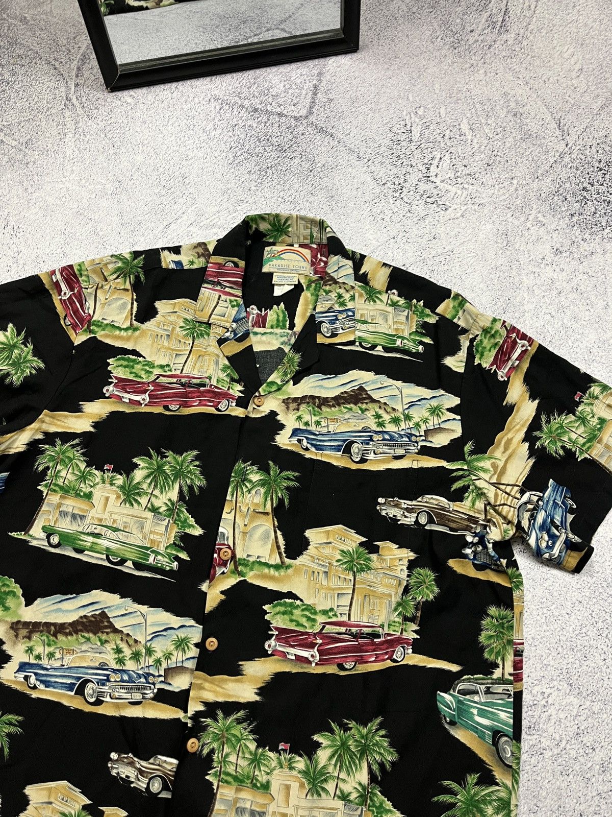 Paradise Found × Vintage Vintage Found Paradise Rayon General Motors Hawaiian Shirt Size US XL / EU 56 / 4 - 7 Thumbnail