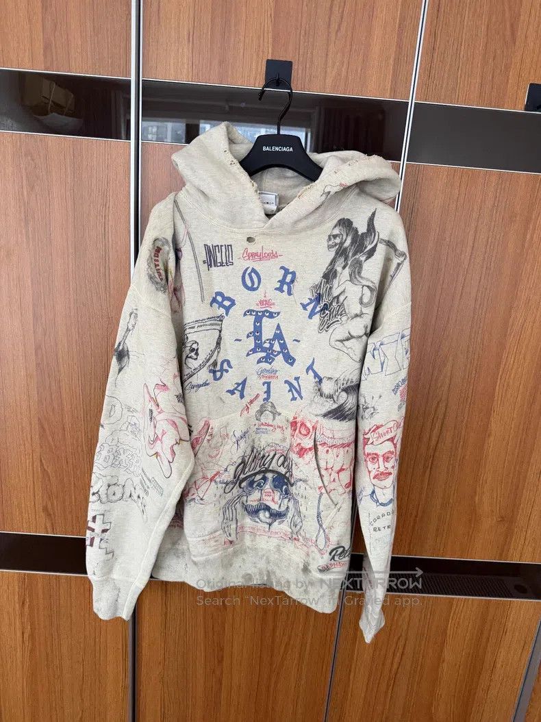 Saint Michael Saint Michael Graffiti Hoodie Size US L / EU 52-54 / 3 - 1 Thumbnail