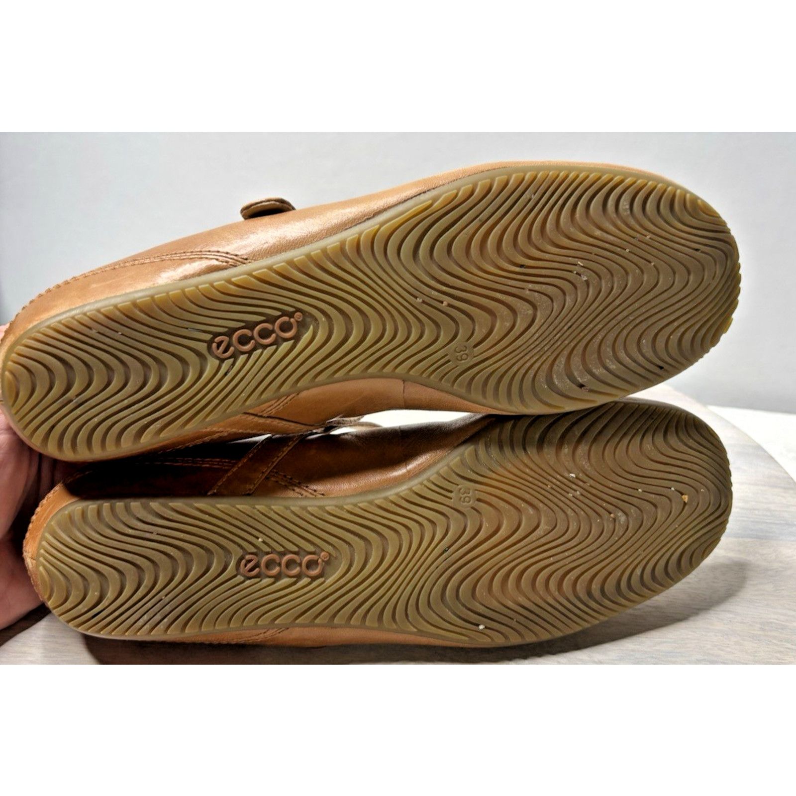 Ecco Ecco Shoes Womens 8.5 Brown Mary Janes Flats Leather Size US 8.5 / IT 38.5 - 8 Thumbnail