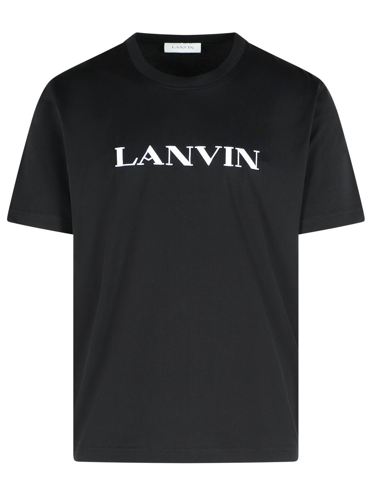 Lanvin LANVIN Black Cotton T-Shirt Size US M / EU 48-50 / 2 - 1 Thumbnail