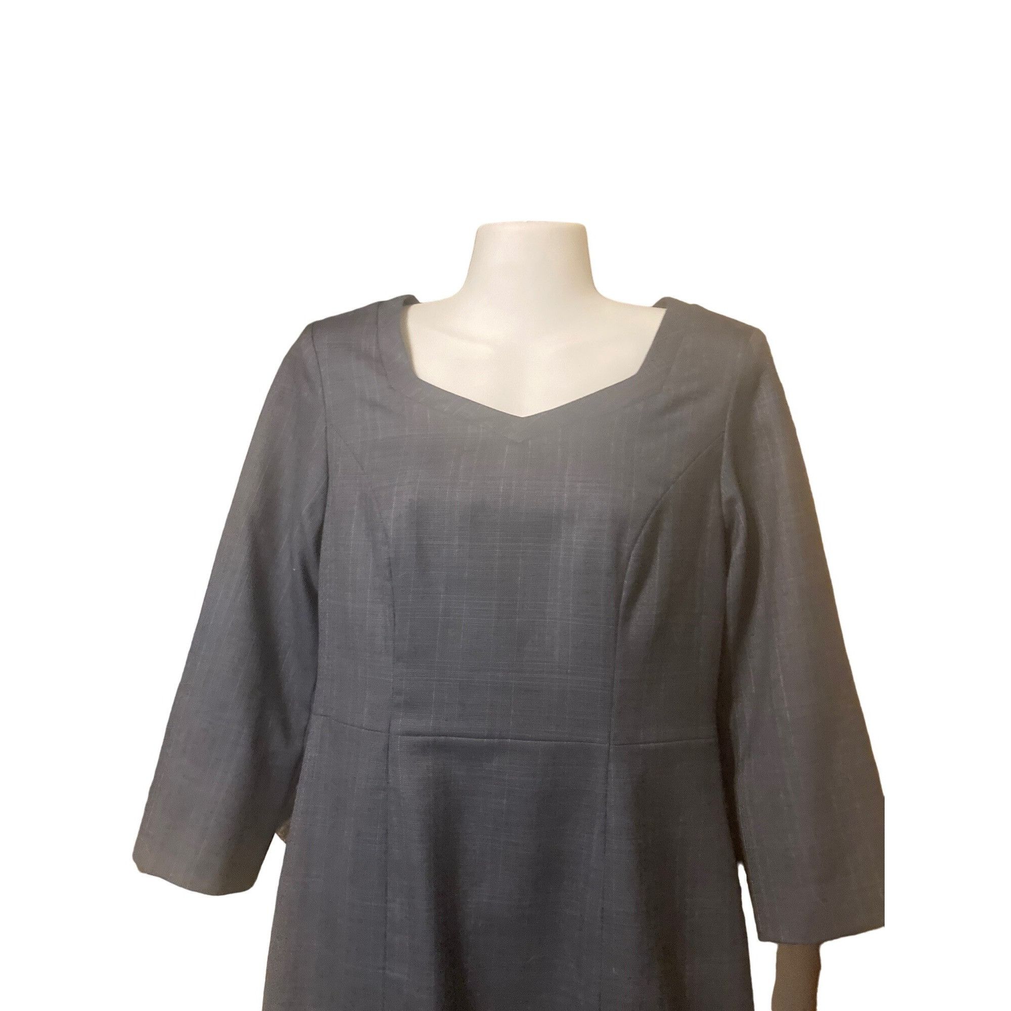 Womens Pendleton Size 2 Petite Blue Gray Pencil Virgin Wool