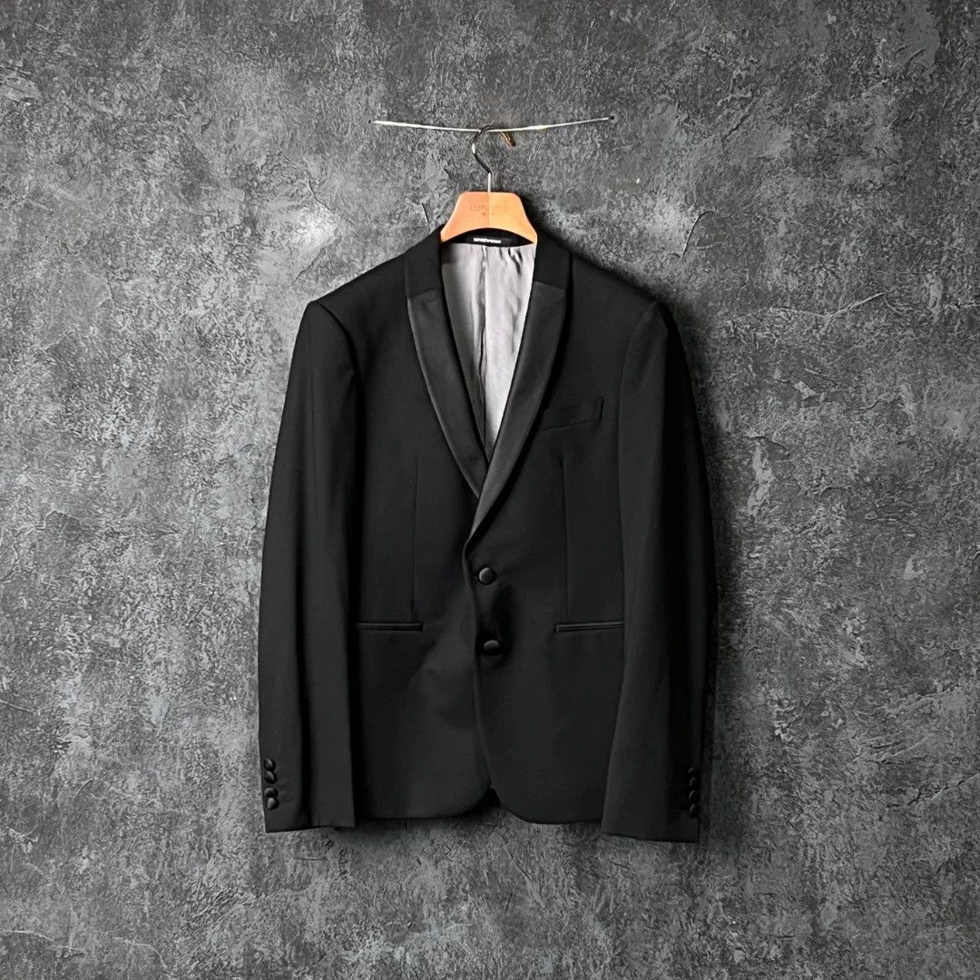 Armani Armani Formal Wool Black Suit 40r Men Size 40R - 1 Thumbnail