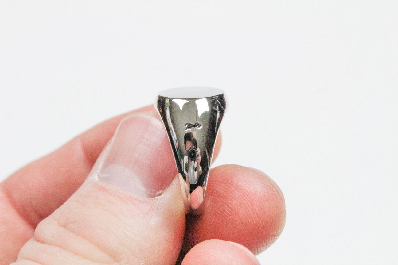 Number (N)ine Round Signet Ring (size 19) Size ONE SIZE - 5 Thumbnail
