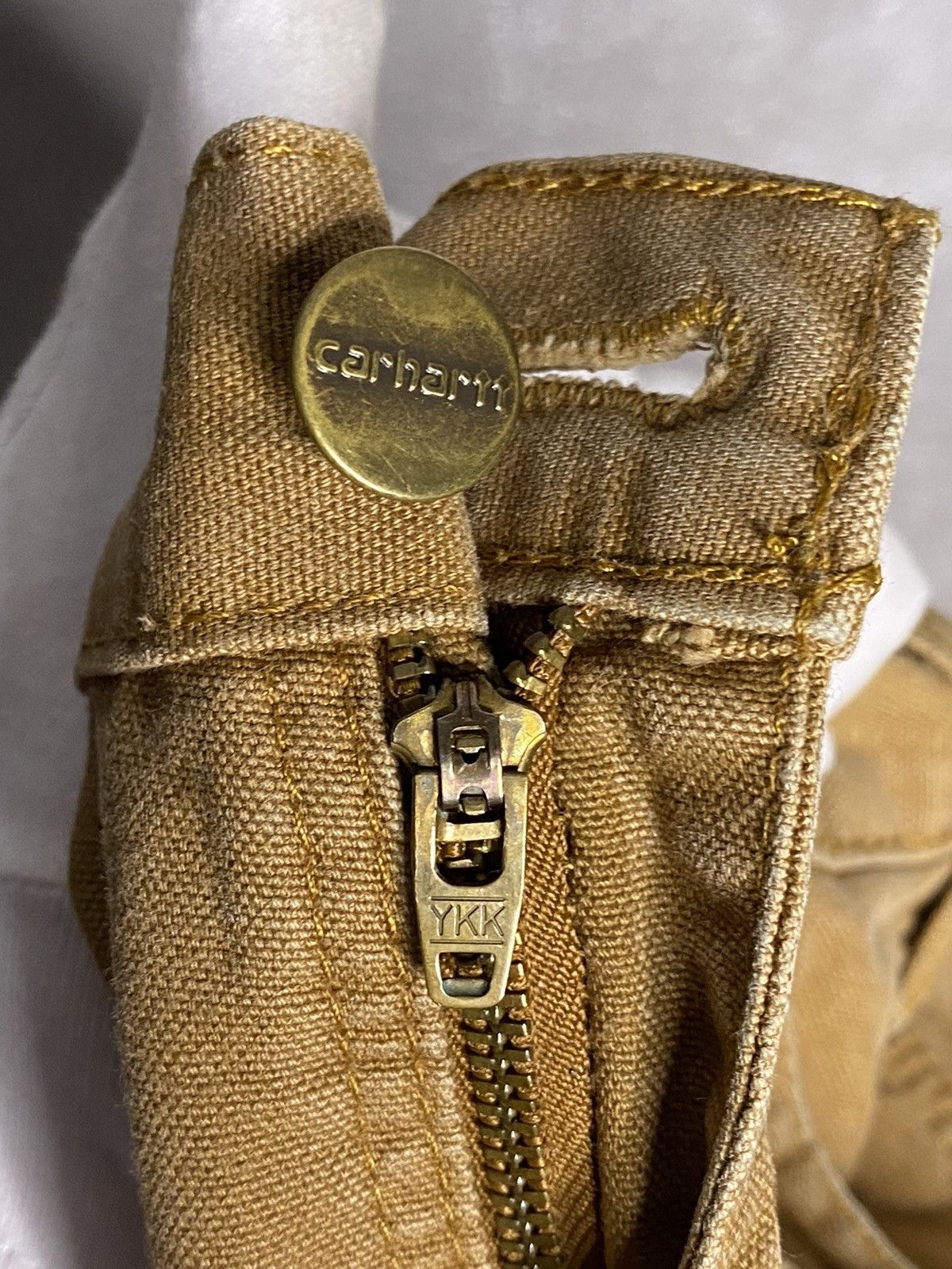 Carhartt × Carhartt Wip Carhartt Dungaree Fit Canvas Work Pants Beautiful Distressed Size US 30 / EU 46 - 5 Thumbnail