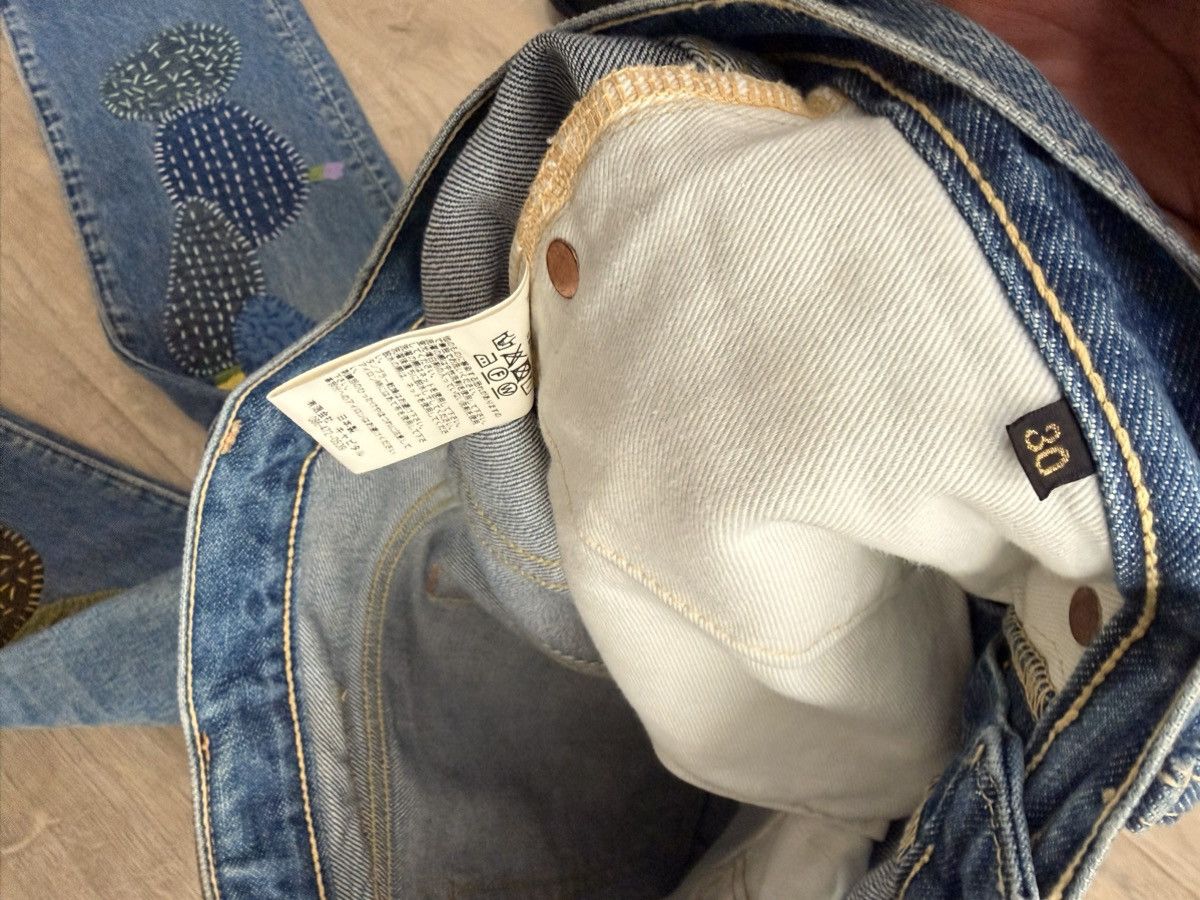 Kapital 14Oz Denim 5P Monkey CISCO (Cactus Embroidery) Size US 30 / EU 46 - 6 Thumbnail