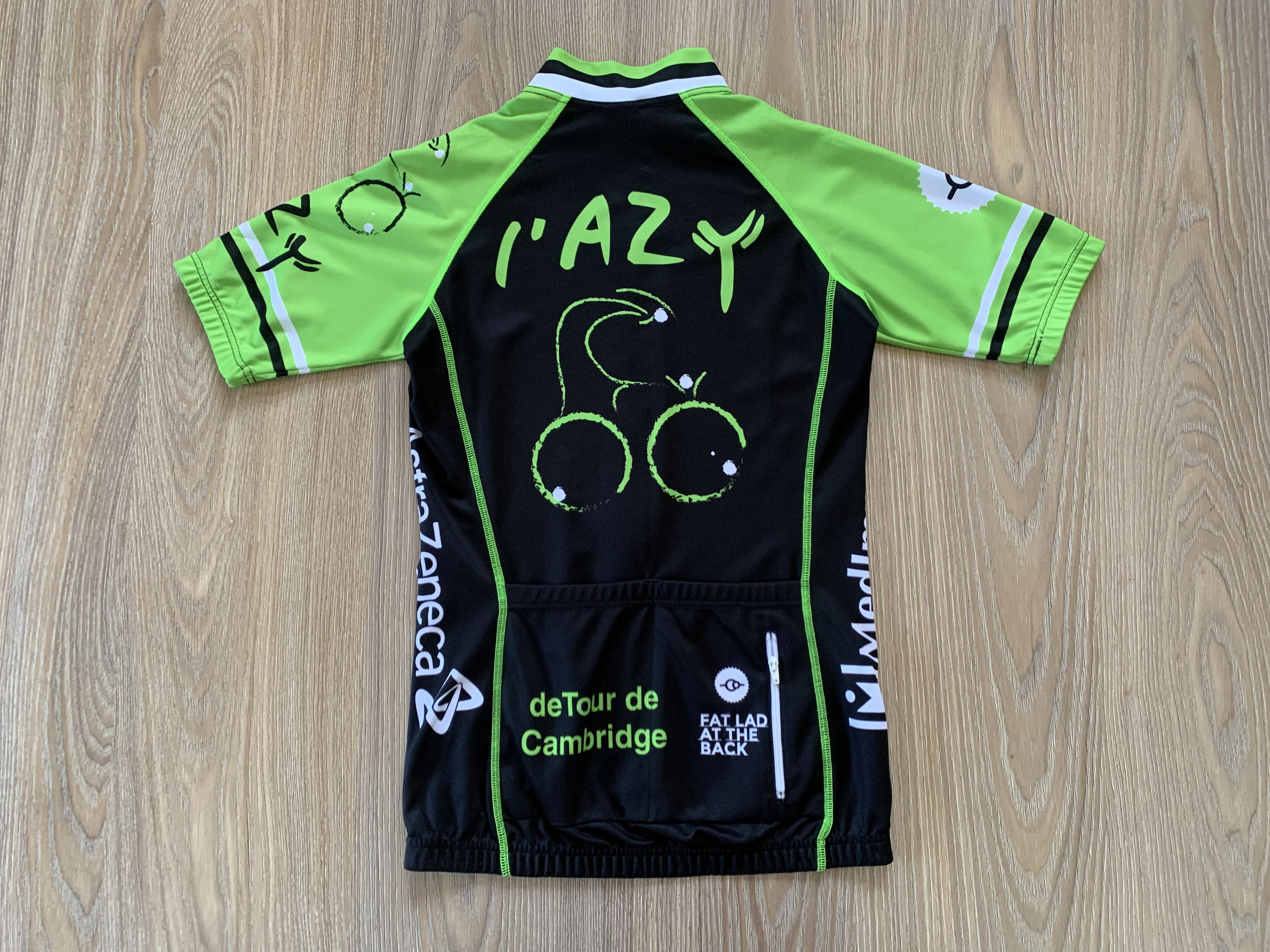 Bicycle Mens Full Zip Fat Lad At The Back Cycling Jersey Size US XS / EU 42 / 0 - 3 Thumbnail