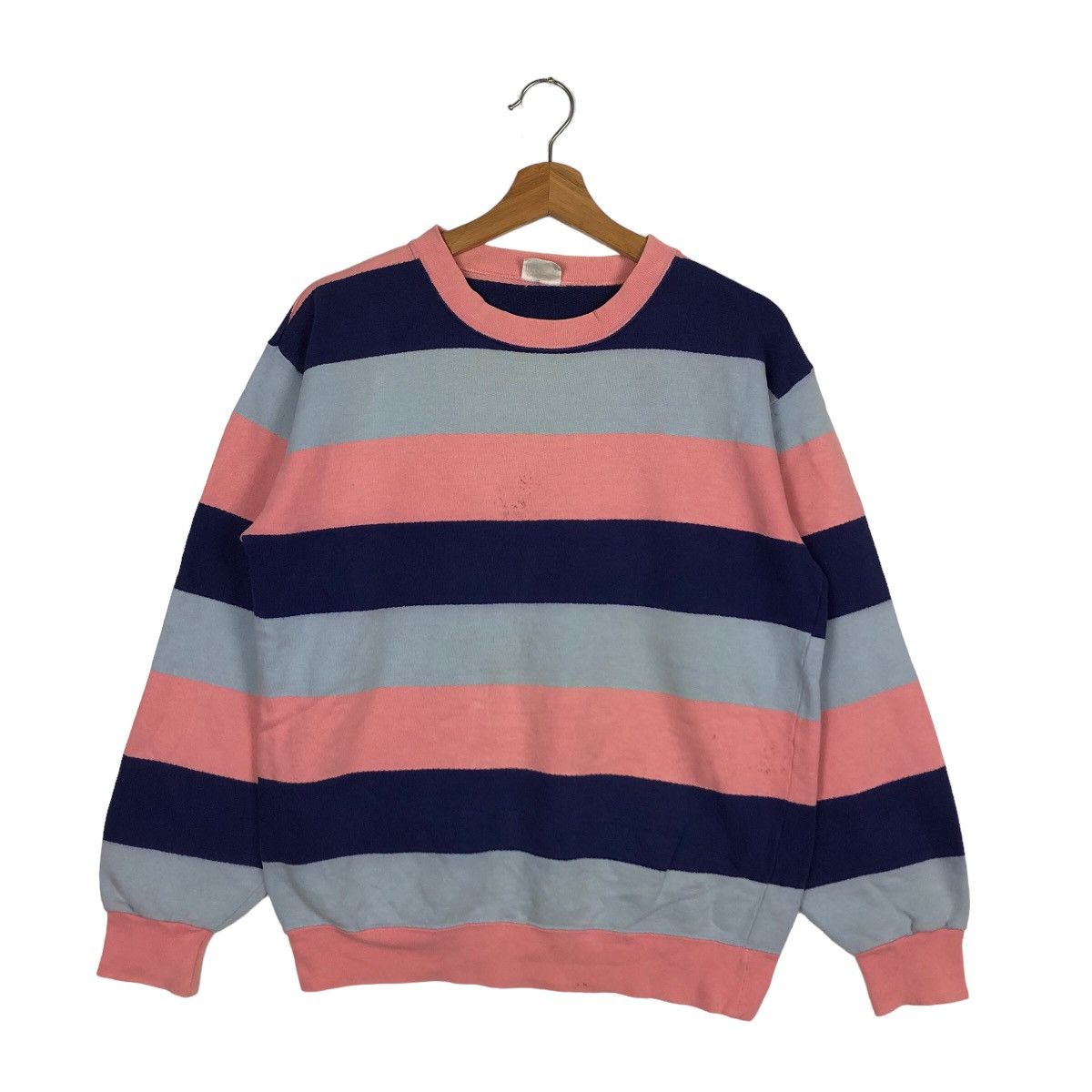 Japanese Brand VINTAGE STRIPED SWEATSHIRT OCEANIC BREEZE JAPAN ISSEY MIYAKE Size US M / EU 48-50 / 2 - 1 Thumbnail