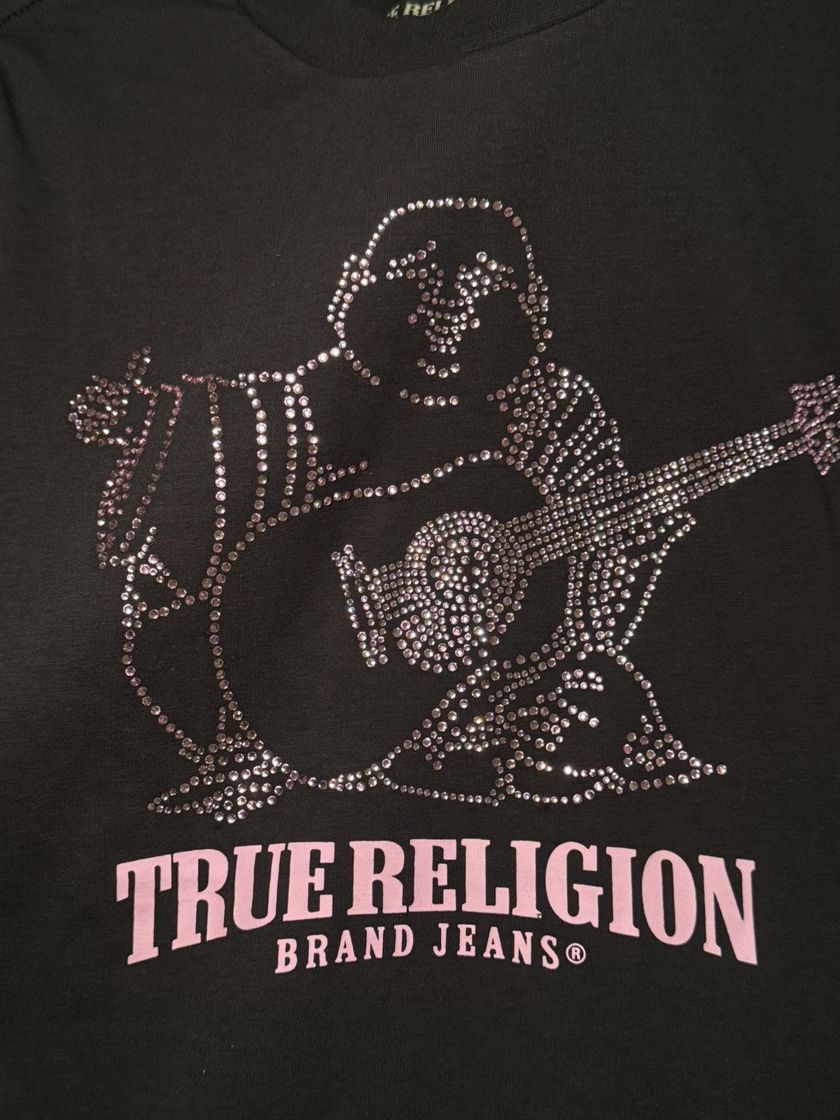 True Religion True Religion Pink Crystal Buddha Tee – Y2K Rhinestone Size M / US 6-8 / IT 42-44 - 6 Thumbnail
