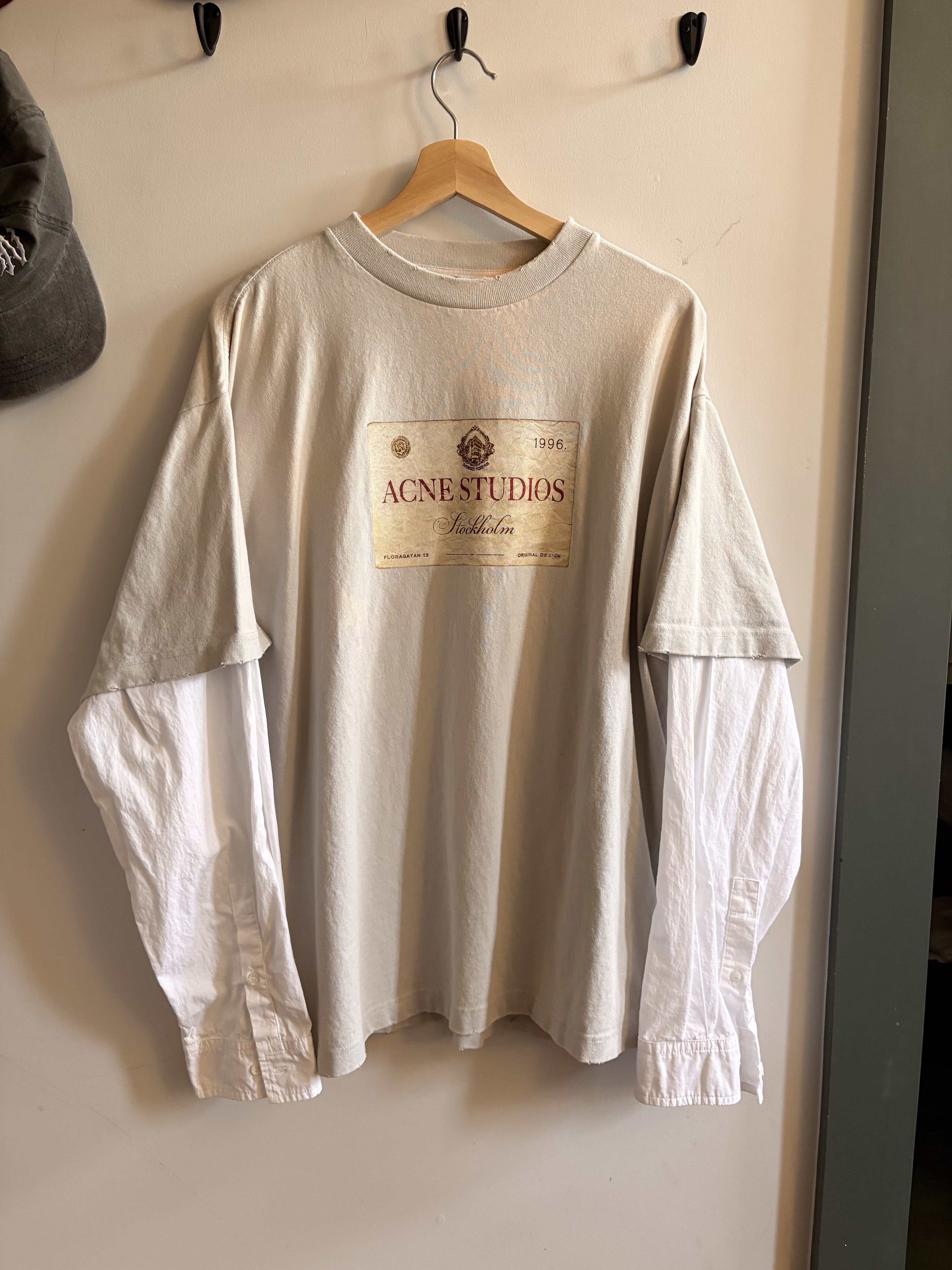 Acne Layered Print T-Shirt