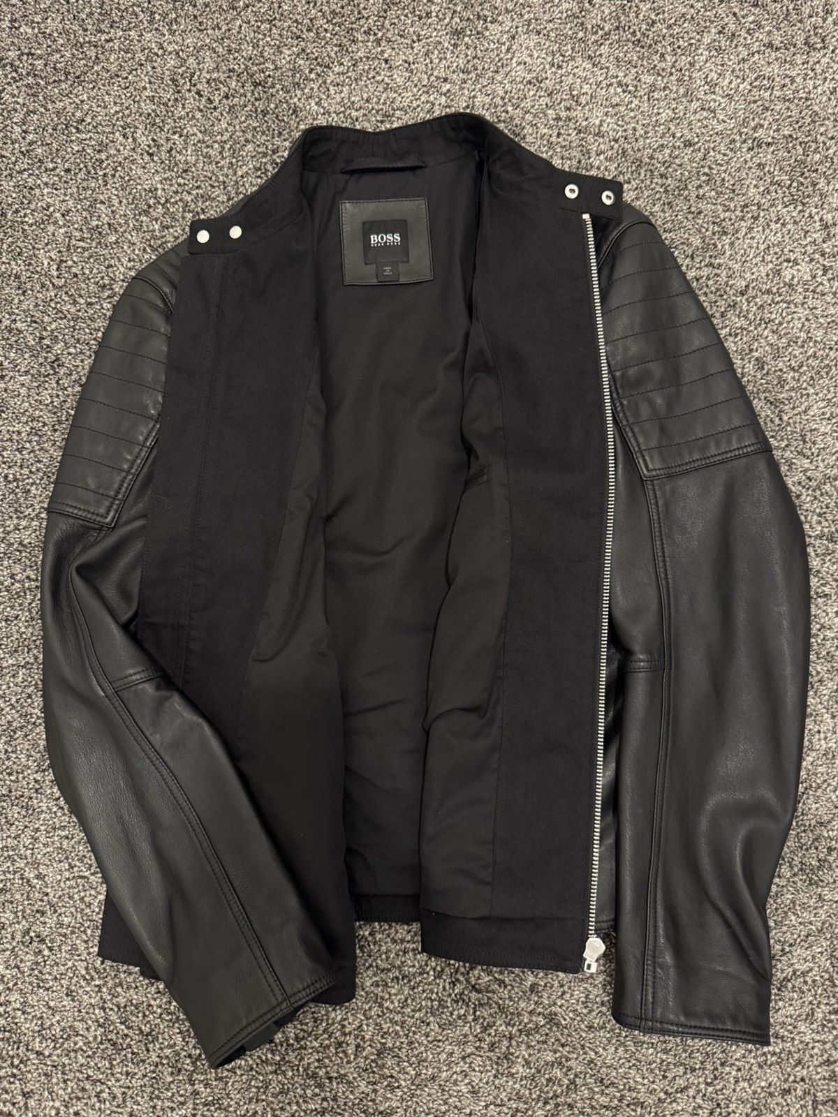 Hugo Boss Hugo Boss Leather Jacket Size US M / EU 48-50 / 2 - 2 Thumbnail
