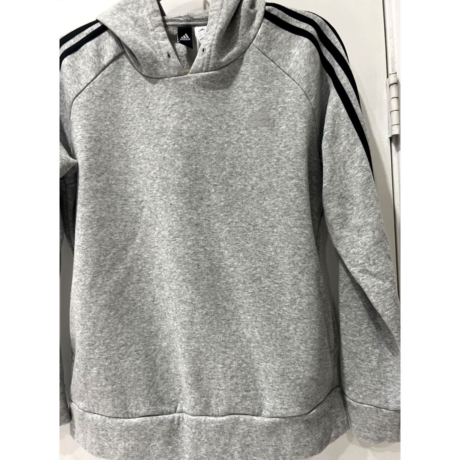 Adidas Adidas Sweatshirt Hooded Pullover Women's Medium Gray Black Sweatshirt Jacket Sweatshirt Hoodie Sweater Fall Winter Size M / US 6-8 / IT 42-44 - 3 Thumbnail
