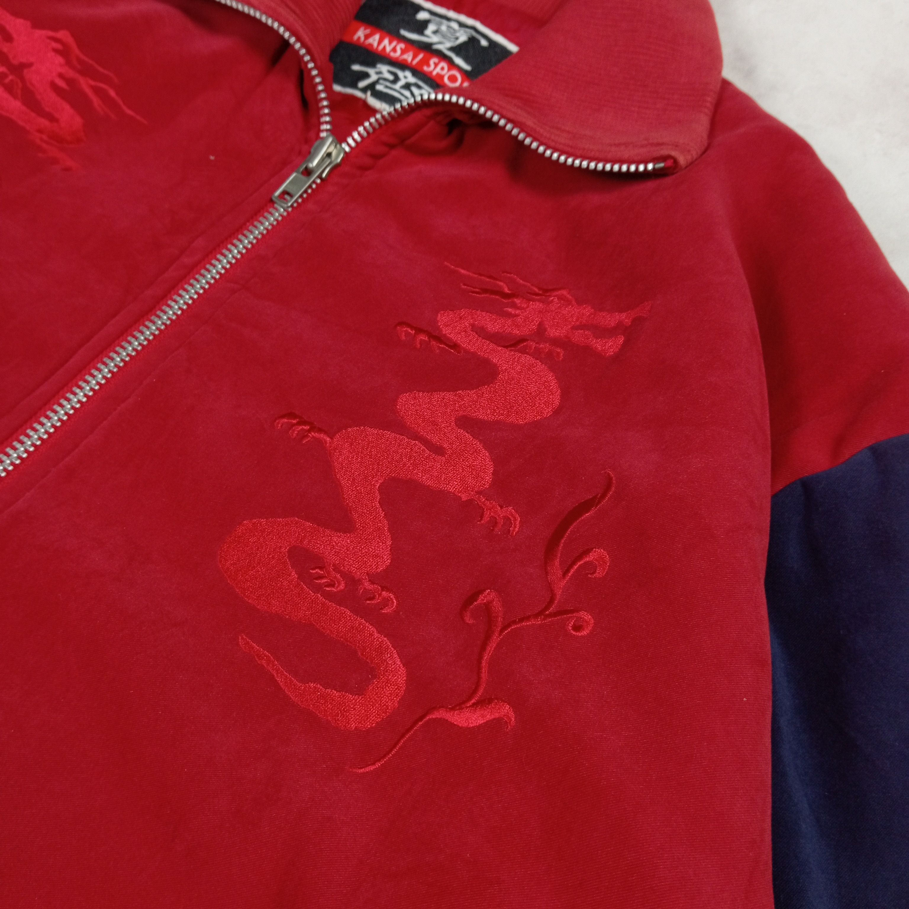 Japanese Brand Vintage Sukajan Dragon Kansai Sport Yamamoto Size US XL / EU 56 / 4 - 4 Thumbnail