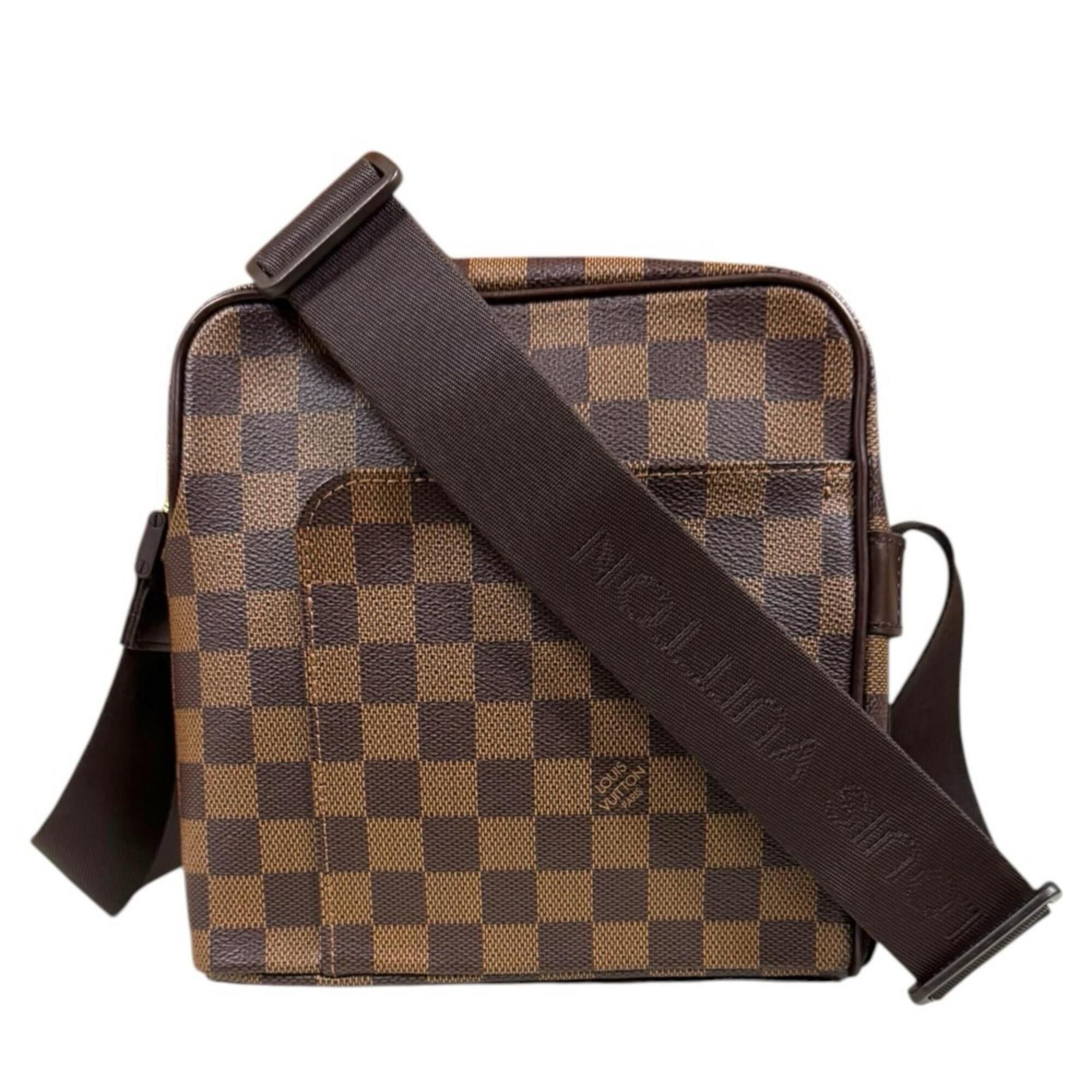 Louis Vuitton Louis Vuitton Olaf PM Damier Shoulder Bag, Canvas N41442 Brown, Women's LOUIS VUITTON Size ONE SIZE - 1 Thumbnail