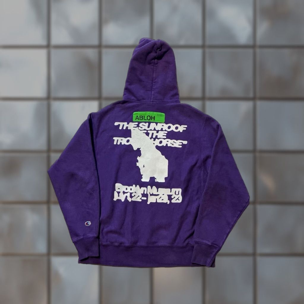 Champion VINTAGE Champion Reverse Weave Figures Of Speech Virgil Abloh Purple Pullover Hoodie LG Size US L / EU 52-54 / 3 - 1 Thumbnail