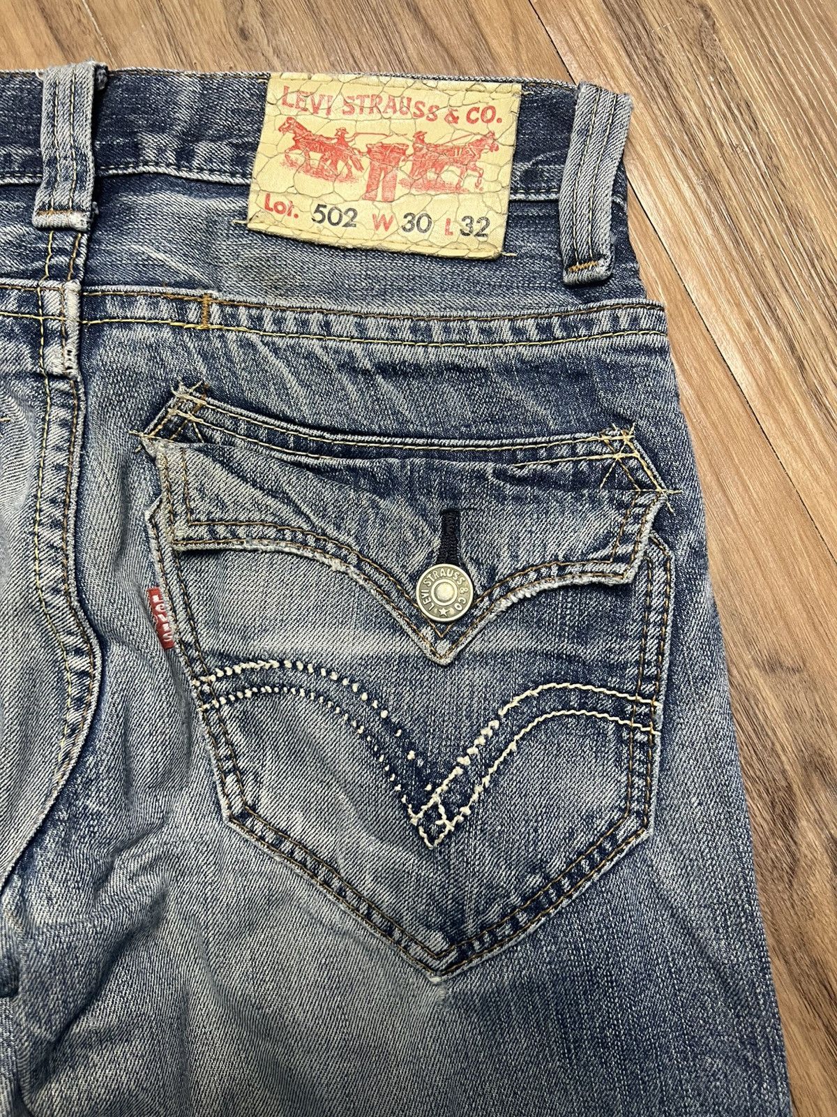 Levi's Levi’s 502 Custom Ripped Jeans (43) Size US 30 / EU 46 - 15 Thumbnail