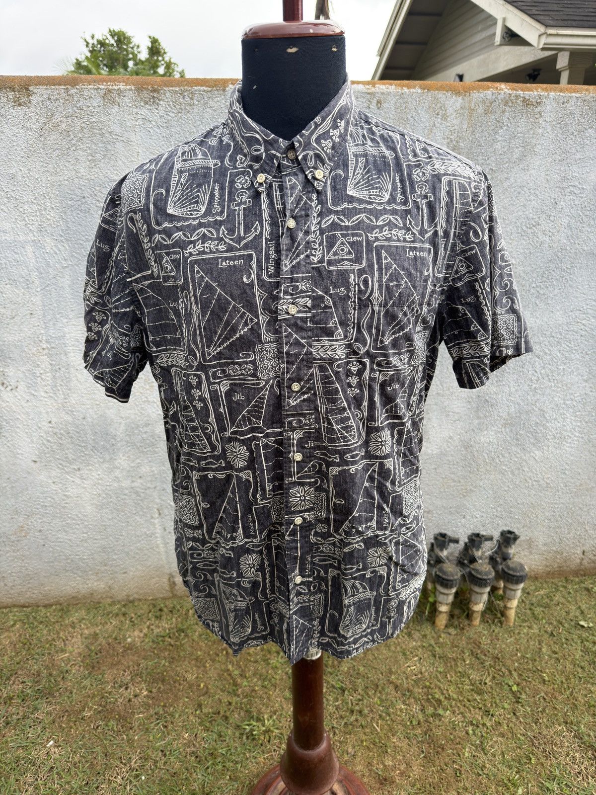 Reyn Spooner PreOwned Reyn Spooner Tailored Fit Blue Hawaiian Men's L Size US L / EU 52-54 / 3 - 1 Thumbnail