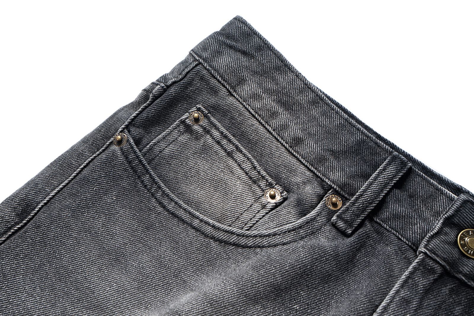 Japanese Brand × Jean New Black Grey Washed Casual Baggy Jeans Size US 35 - 3 Thumbnail