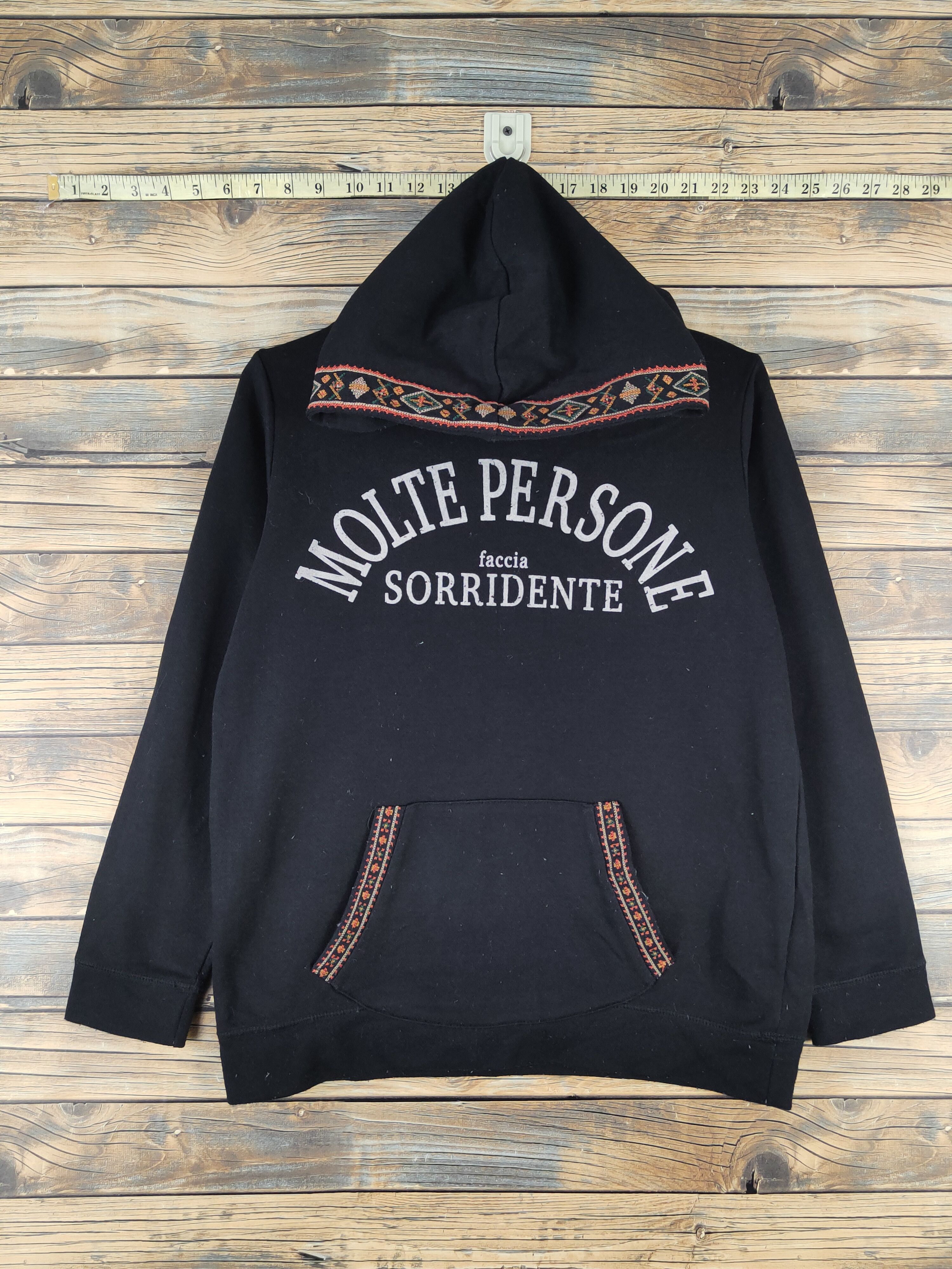 Japanese Brand DL Heart Market Black Hoodie Sweatshirts #2014 Size M / US 6-8 / IT 42-44 - 1 Thumbnail