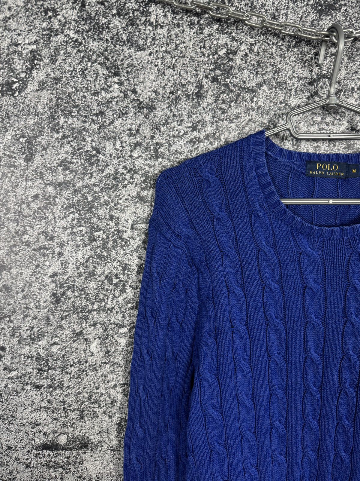 Polo Ralph Lauren Polo Ralph Lauren Cable Knit Sweater Pullover Blue Size M Size US M / EU 48-50 / 2 - 3 Thumbnail