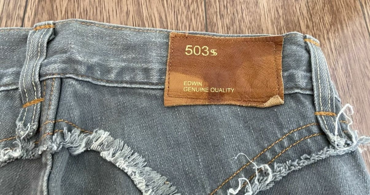 Edwin EDWIN GENUINE QUALITY 503 Distressed Lace Detailing Jeans Size US 32 / EU 48 - 4 Thumbnail
