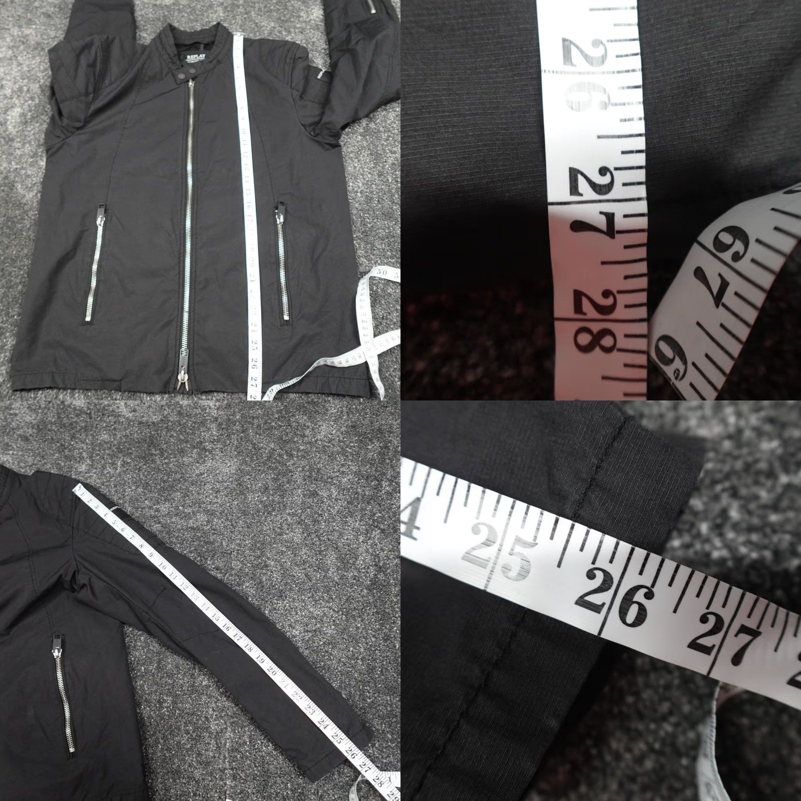 Replay Replay Bomber Jacket Black Size XL Biker Men's Coat Shirt Size US XL / EU 56 / 4 - 9 Thumbnail