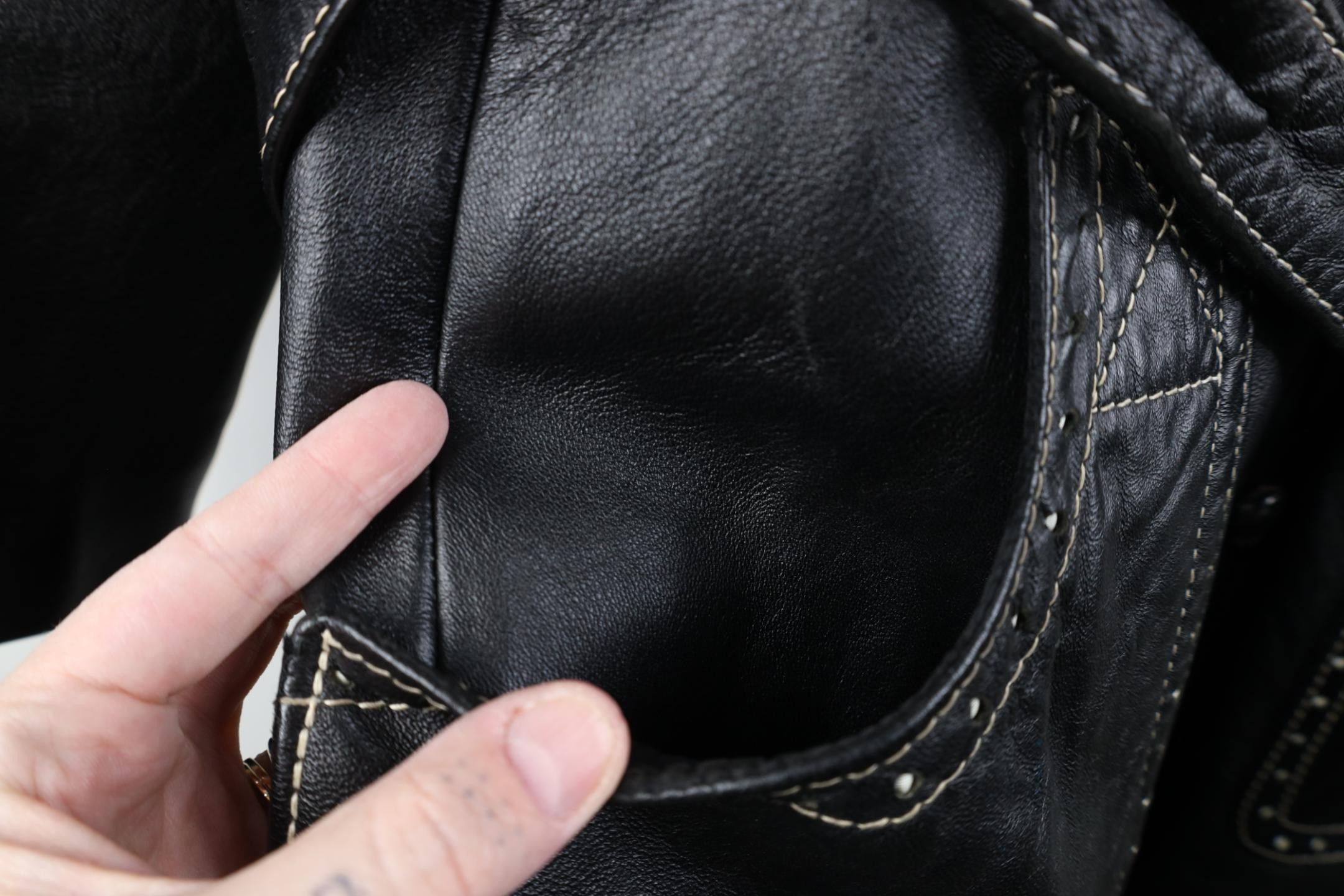 Vintage Vintage 70s Streetwear Leather Trench Coat Jacket Black Size L / US 10 / IT 46 - 7 Thumbnail
