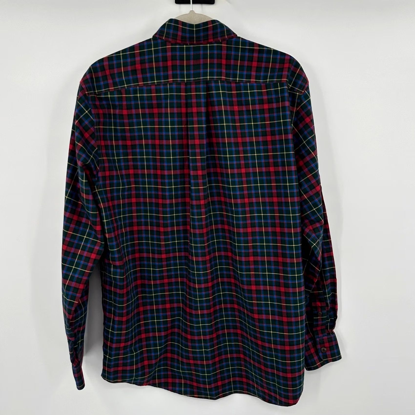 Vintage LL Bean Mens Plaid Shirt Button-Down Long Sleeve Button-Up Medium Regular Cotton Casual Fall Spring Men Size US M / EU 48-50 / 2 - 4 Thumbnail