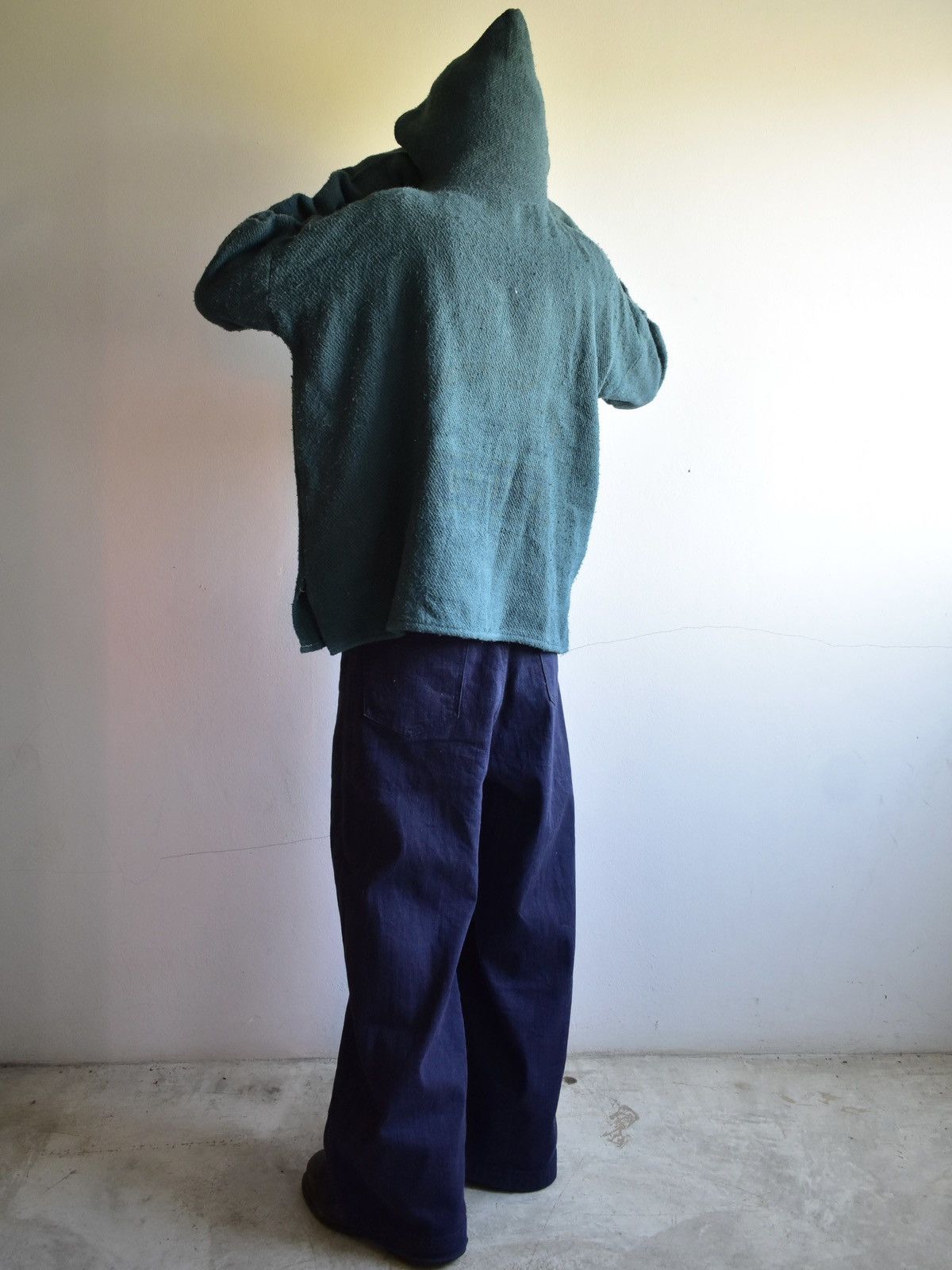 Vintage Vintage 70s Dark Green Hoodie Knit Size US L / EU 52-54 / 3 - 11 Thumbnail