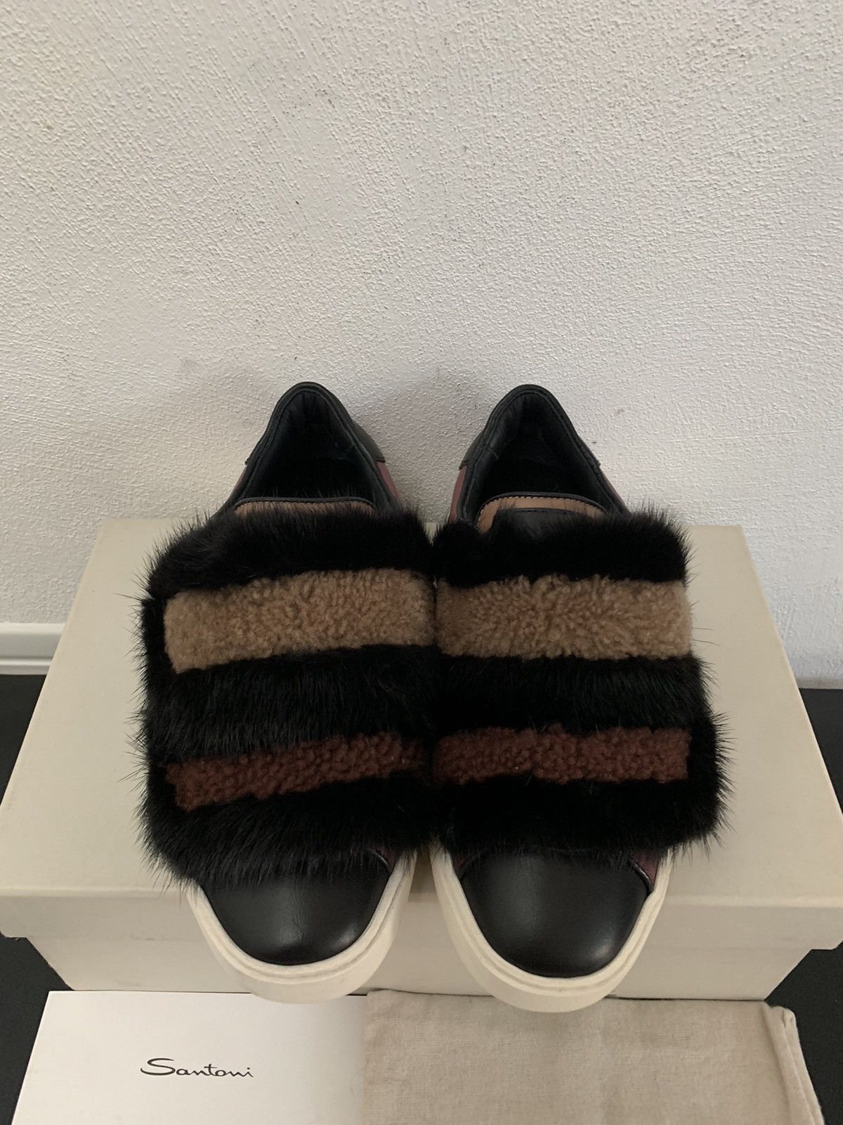 Santoni Santoni Sneakers Leather/Fur sneakers Size US 6.5 / IT 36.5 - 6 Thumbnail