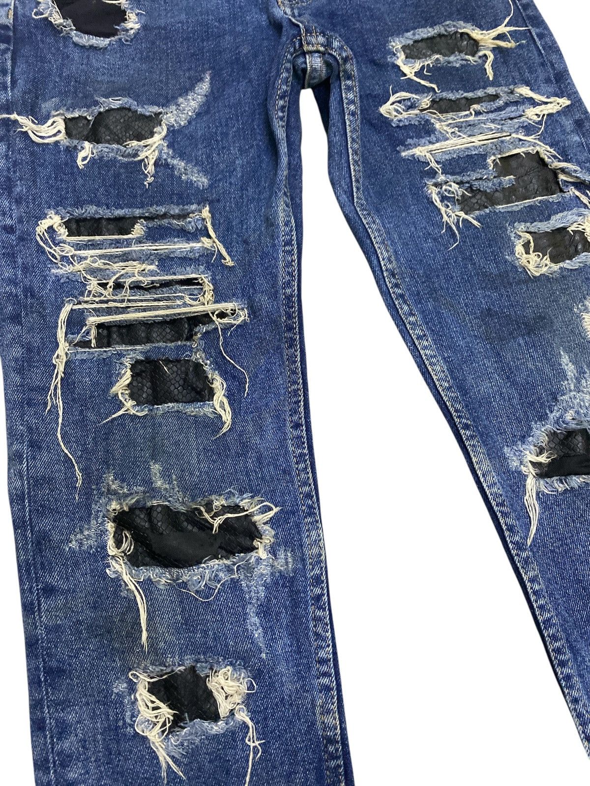 Zara Rare Zara Man Skinny Distressed Denim Size US 30 / EU 46 - 5 Thumbnail