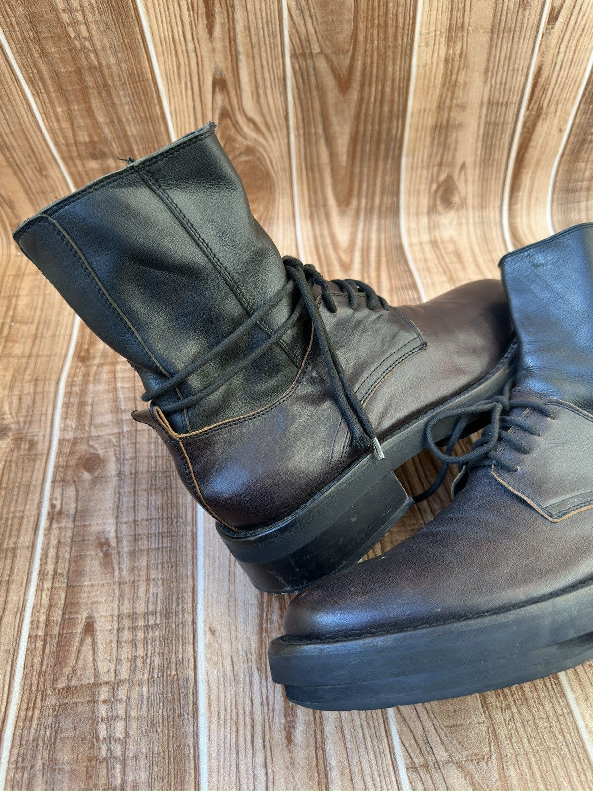 Ann Demeulemeester Ann Demeulemeester Hybrid Derby Boots Size US 8 / EU 41 - 12 Thumbnail