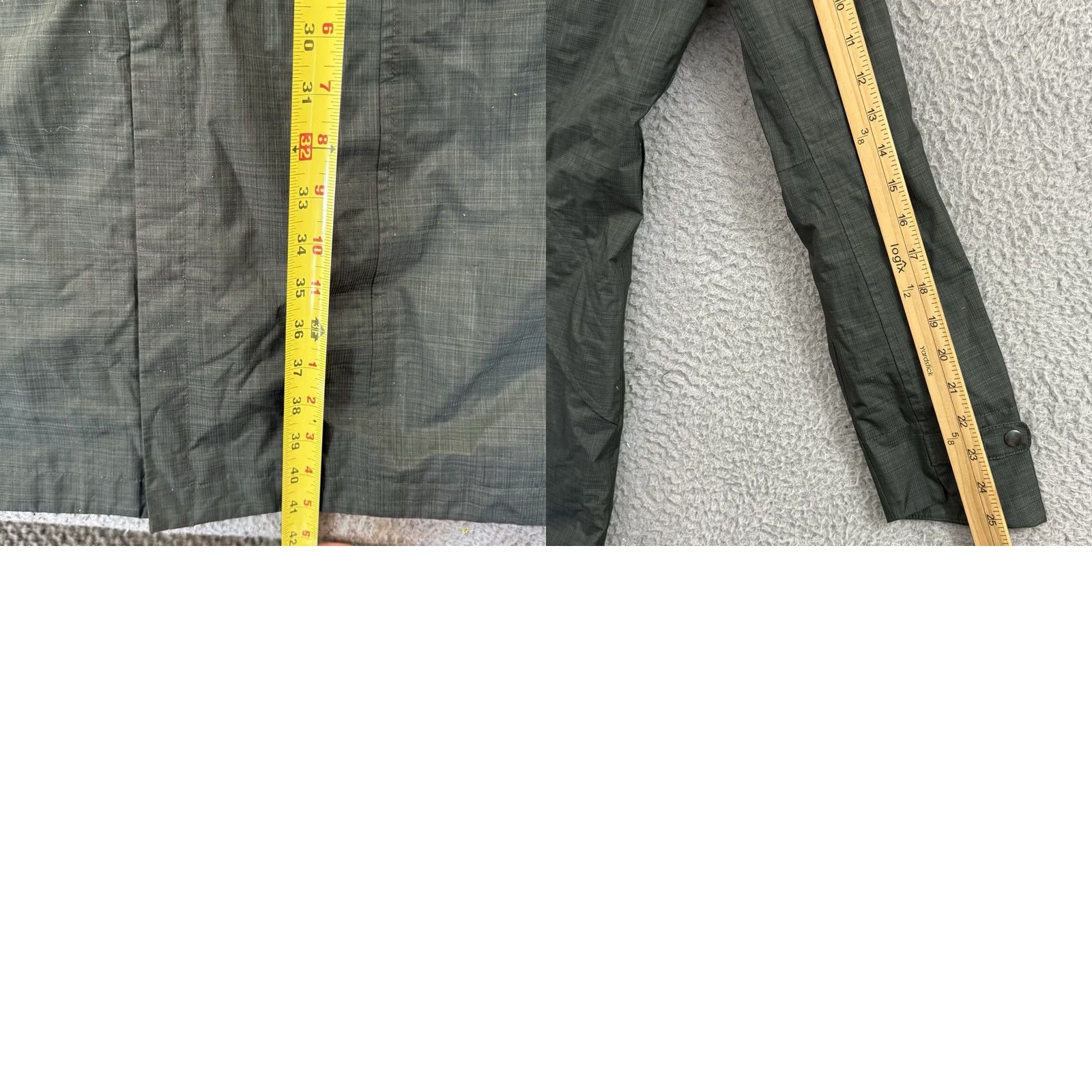 Vintage Nau Jacket Womens Medium Green Hooded Outdoor Raincoat Lined Full Zip Long Size M / US 6-8 / IT 42-44 - 9 Thumbnail