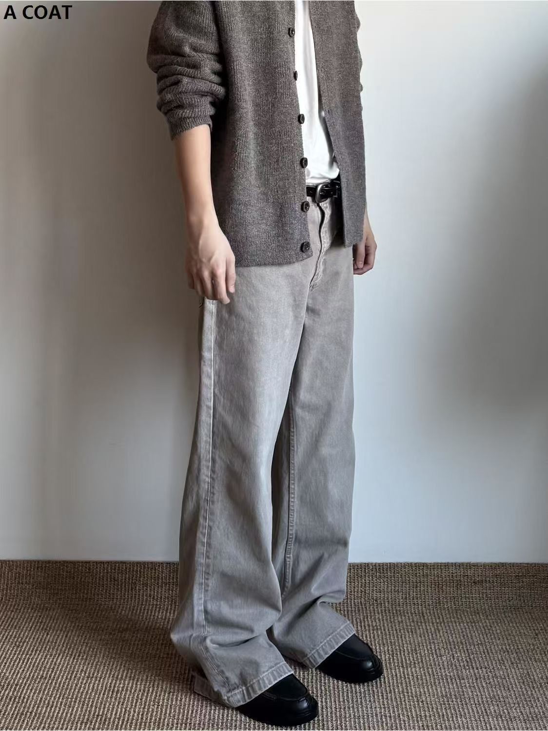 Vintage Washed Vintage Gray Straight-Leg Flared Jeans Size US 32 / EU 48 - 4 Thumbnail