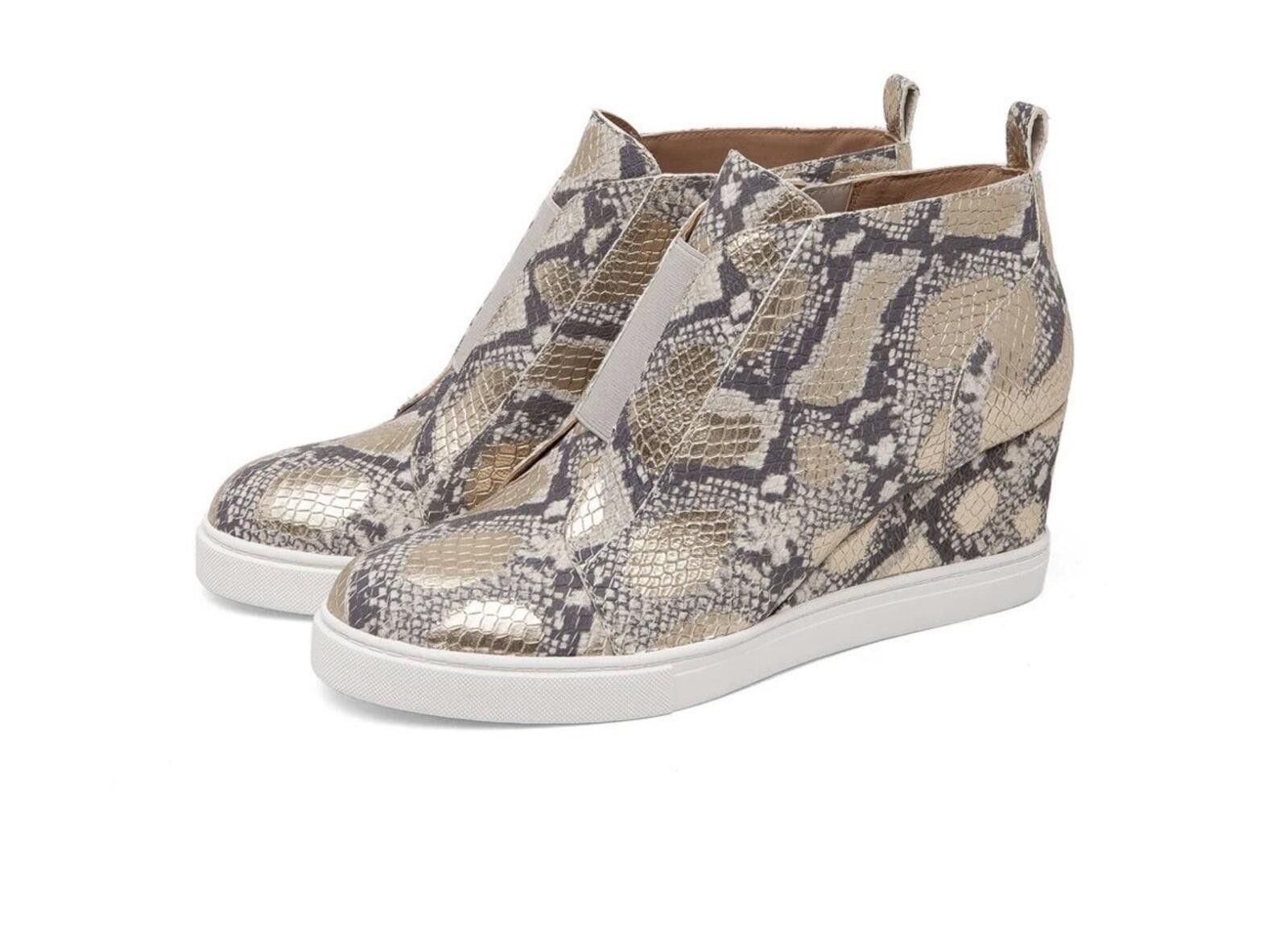 Other Linea Paolo Leather Felicia Platform Wedge Sneaker Bootie Size US 8 / IT 38 - 1 Thumbnail