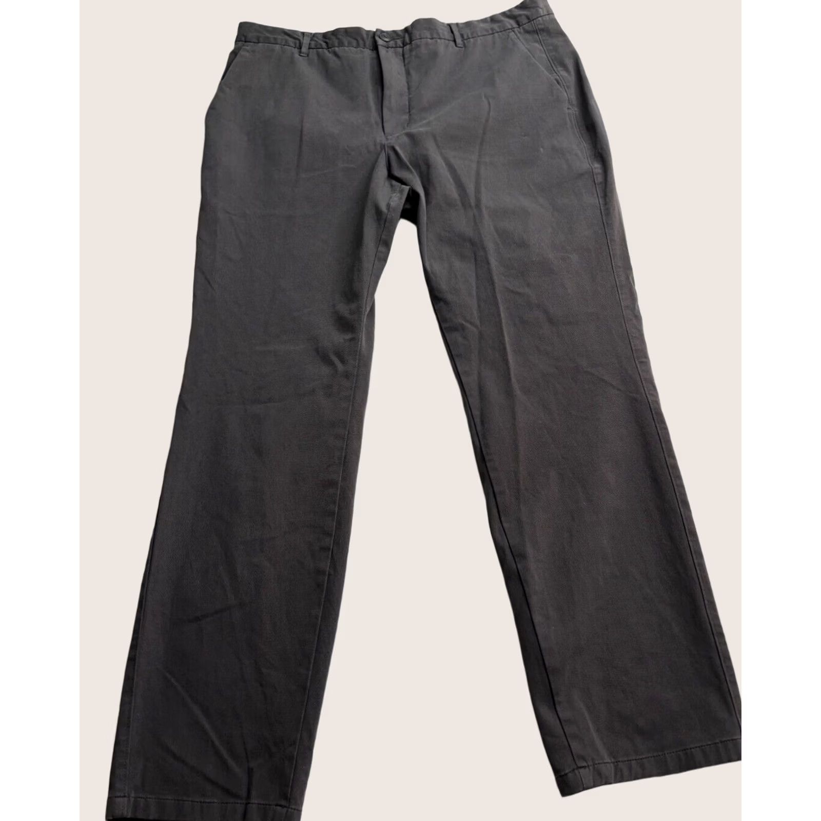 Everlane Everlane Chinos Mens 38 Gray Uniform Slim Fit Stretch Chino Pant Pockets Zip Button 38x30 Size US 38 / EU 54 - 1 Thumbnail