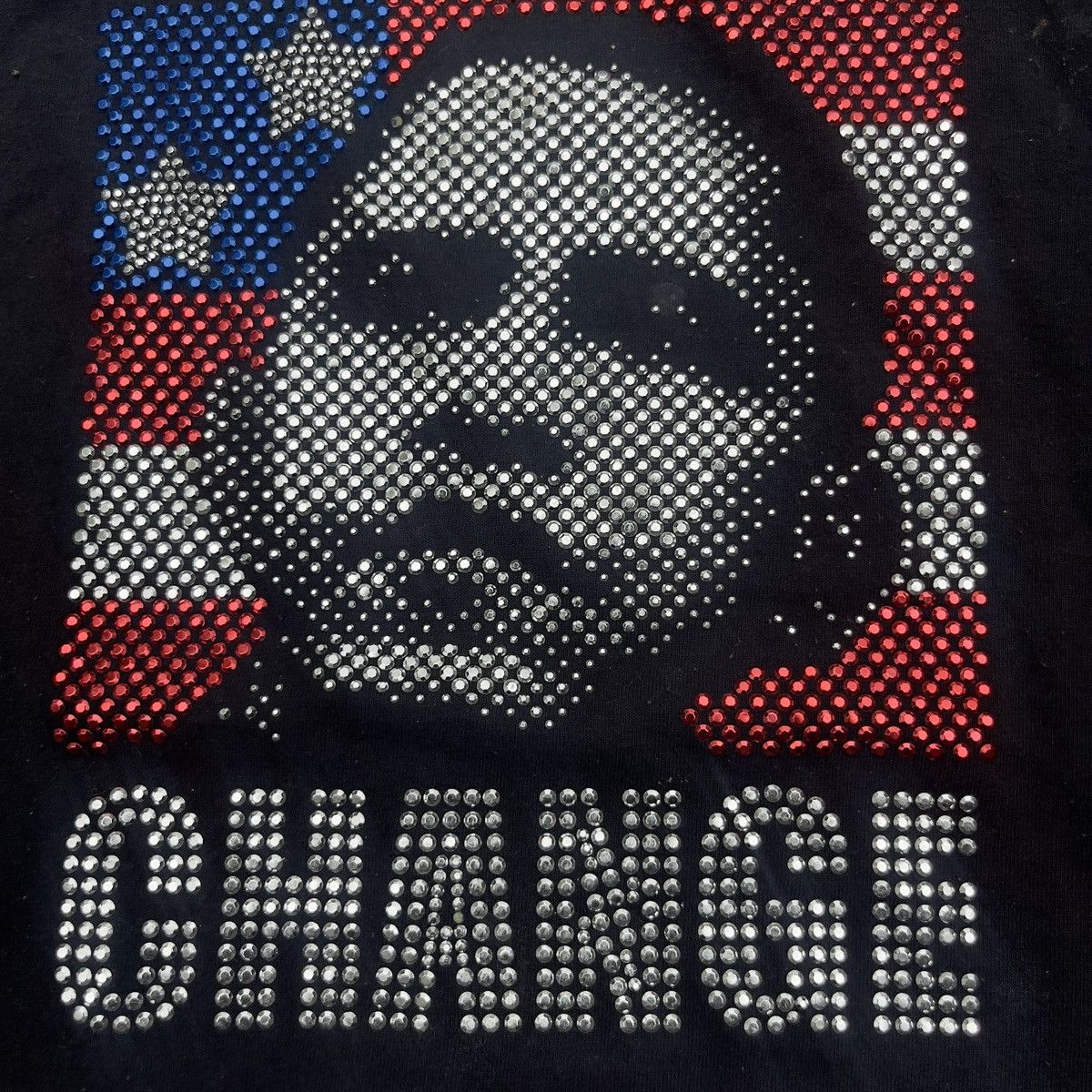 Vintage Vintage Y2K Big Face OBAMA CHANGE Jewel Shirt Size US XL / EU 56 / 4 - 4 Thumbnail