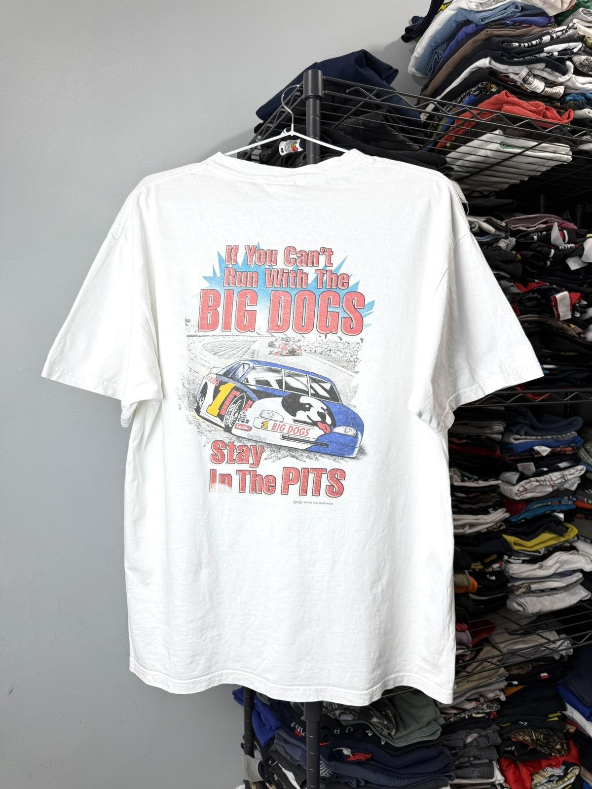 NASCAR 1999 Vintage Nascar Big Dogs Racing T Shirt Chevrolet Size US L / EU 52-54 / 3 - 1 Thumbnail